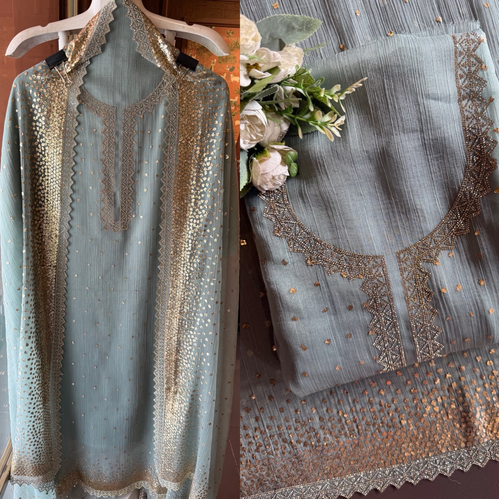 Designer Unstitched Suit Set