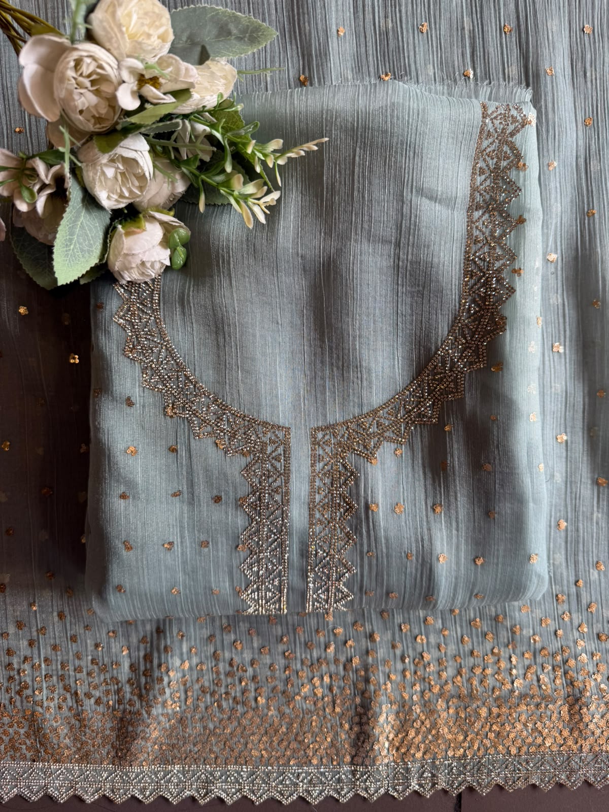 Designer Unstitched Suit Set