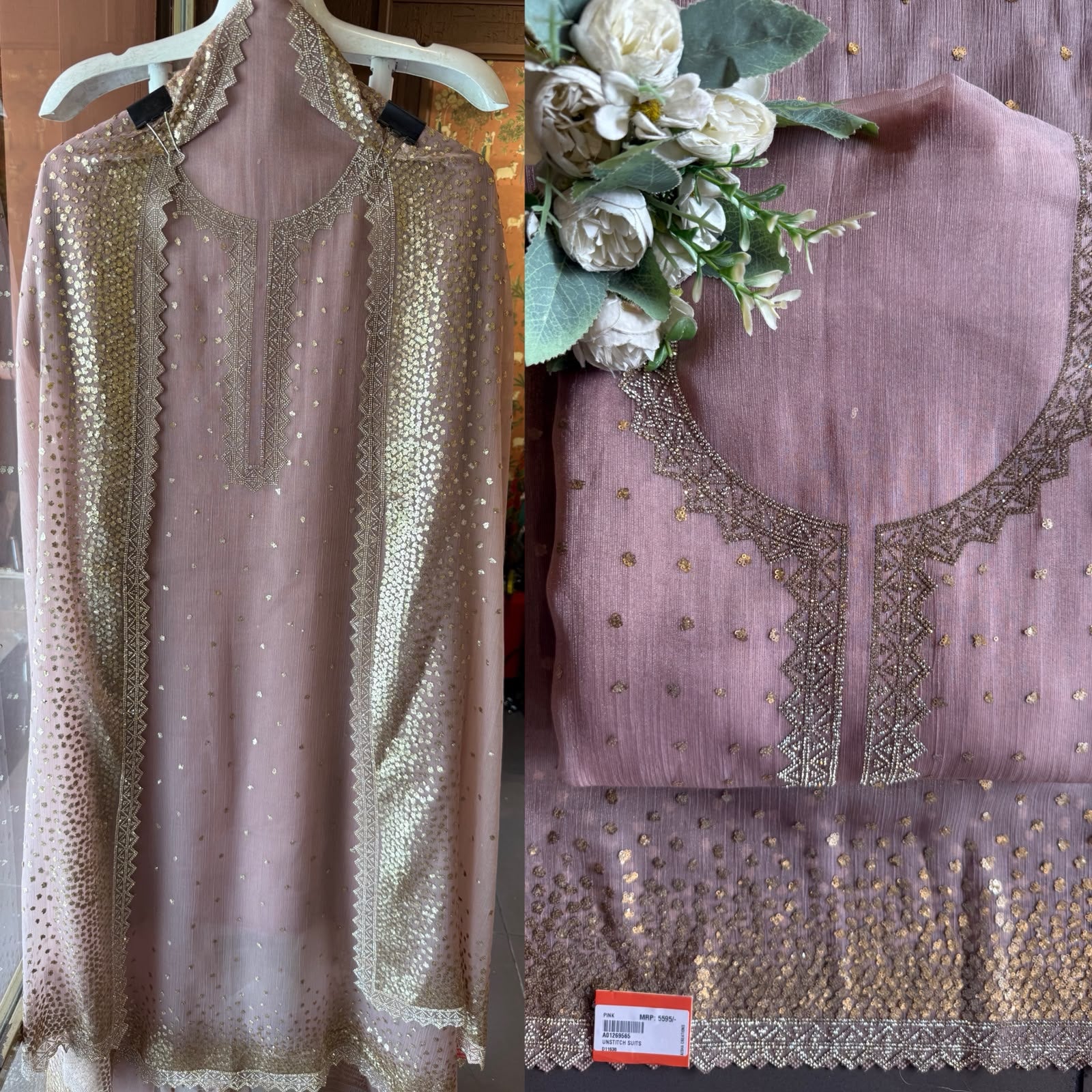 Designer Unstitched Suit Set