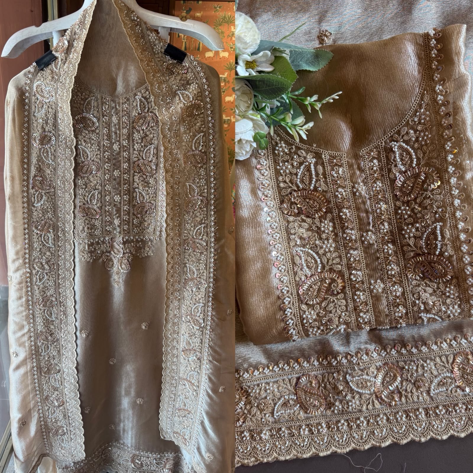 Heavy festive  wedding-wear Suit set