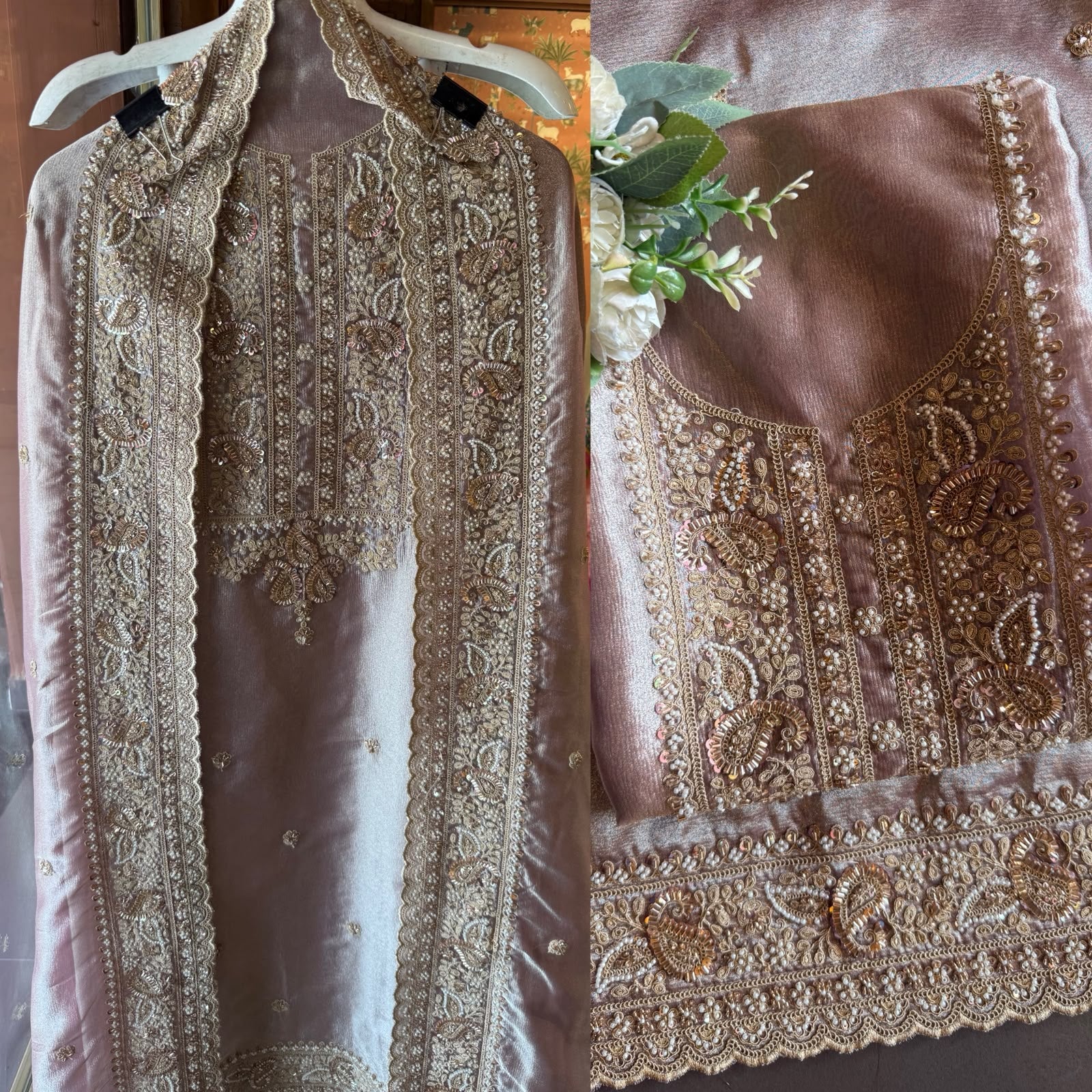 Heavy festive  wedding-wear Suit set