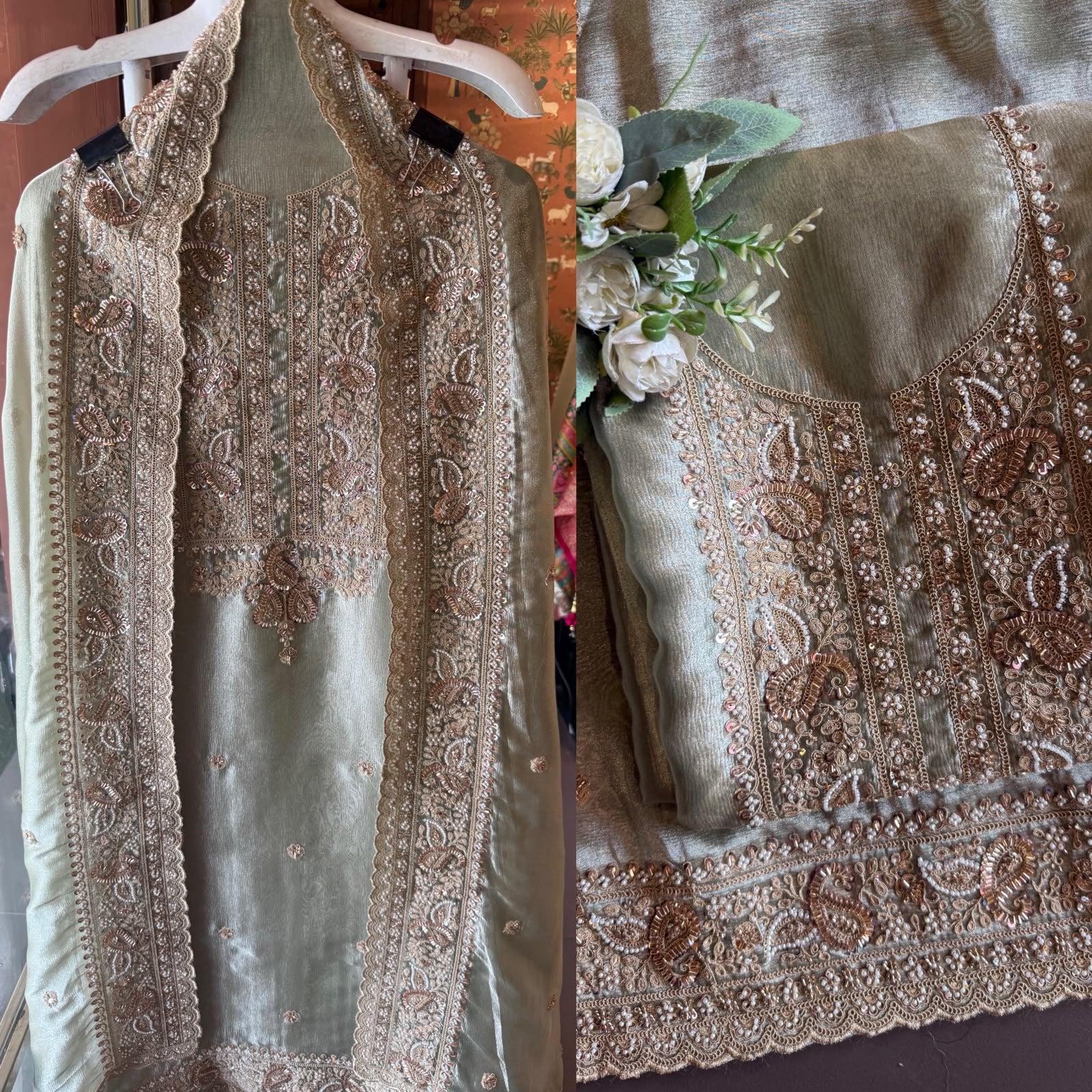 Heavy festive  wedding-wear Suit set