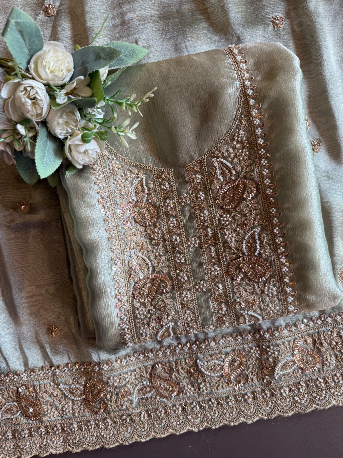 Heavy festive  wedding-wear Suit set