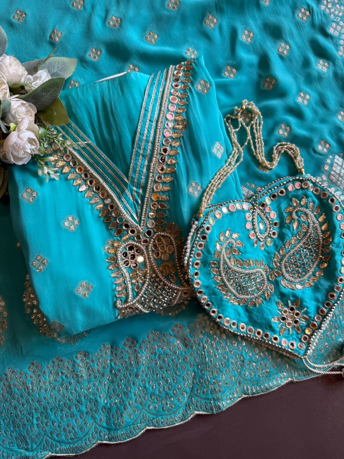 Banarsi Georgette Unstitched suit