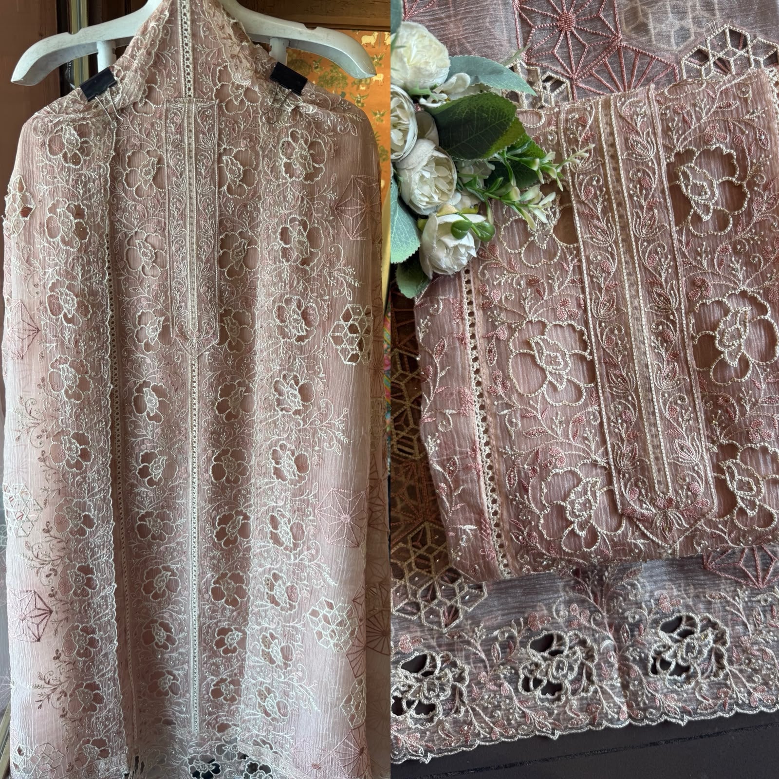 Luxury Cutwork Pakistani Embroidered designer Suit