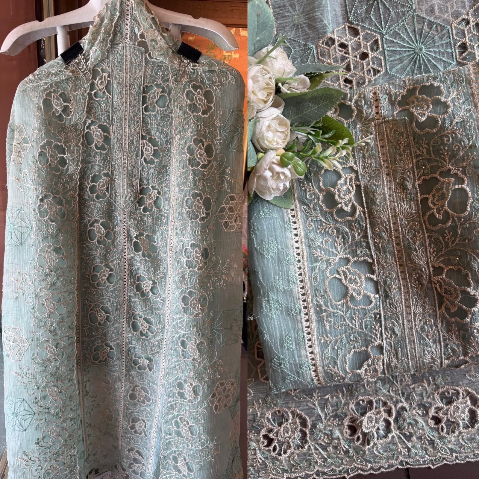 Luxury Cutwork Pakistani Embroidered designer Suit