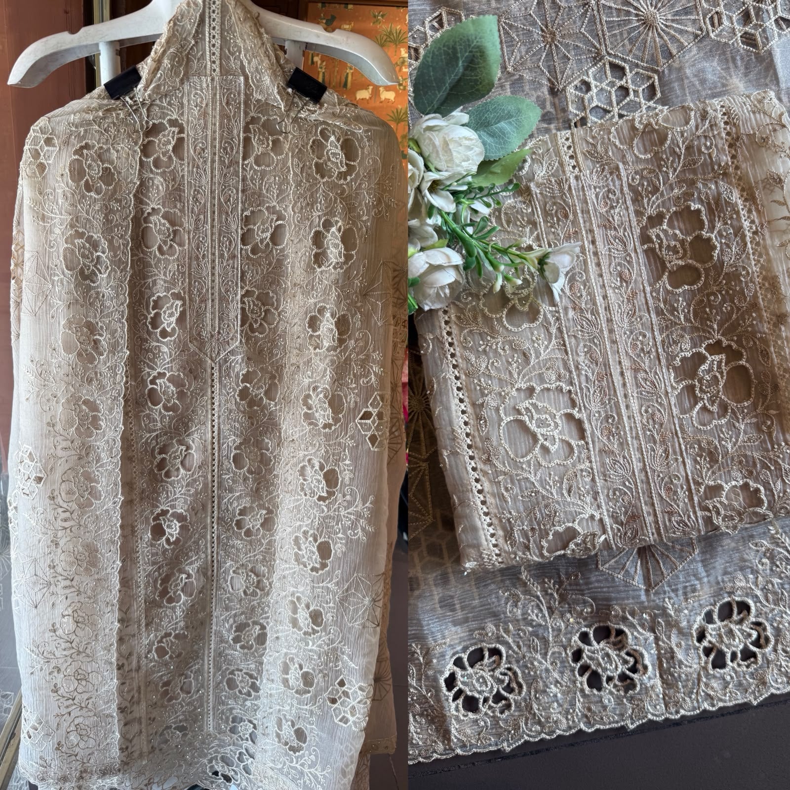 Luxury Cutwork Pakistani Embroidered designer Suit