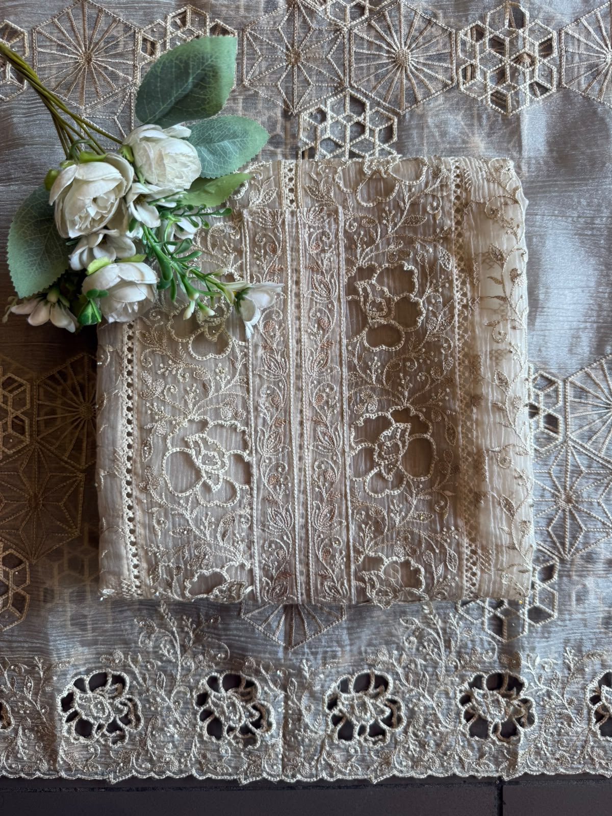 Luxury Cutwork Pakistani Embroidered designer Suit