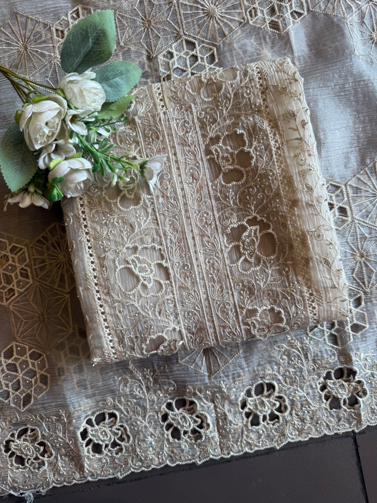 Luxury Cutwork Pakistani Embroidered designer Suit