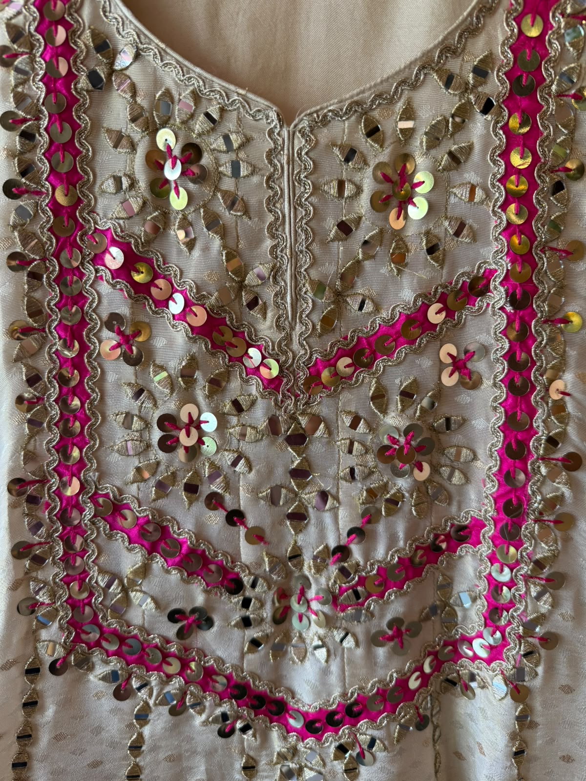 Mirror Work Festive Designer Anarkali Set