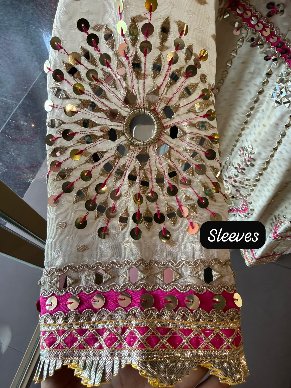 Mirror Work Festive Designer Anarkali Set