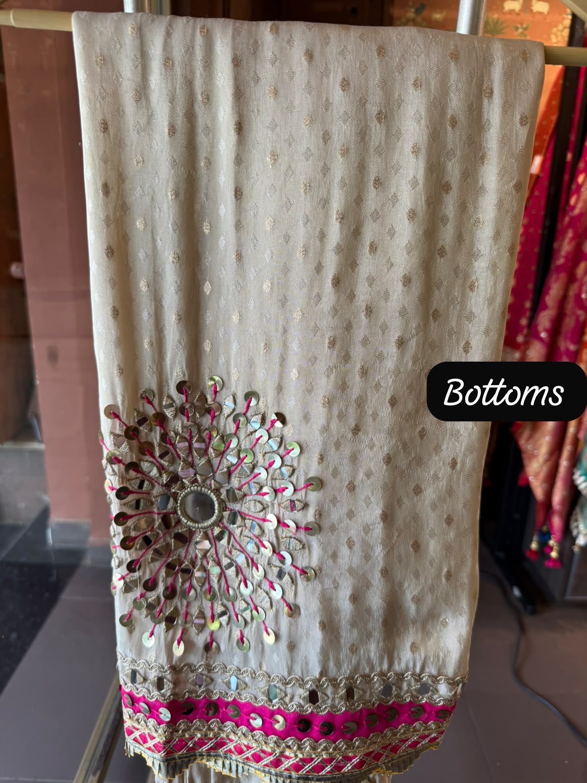 Mirror Work Festive Designer Anarkali Set