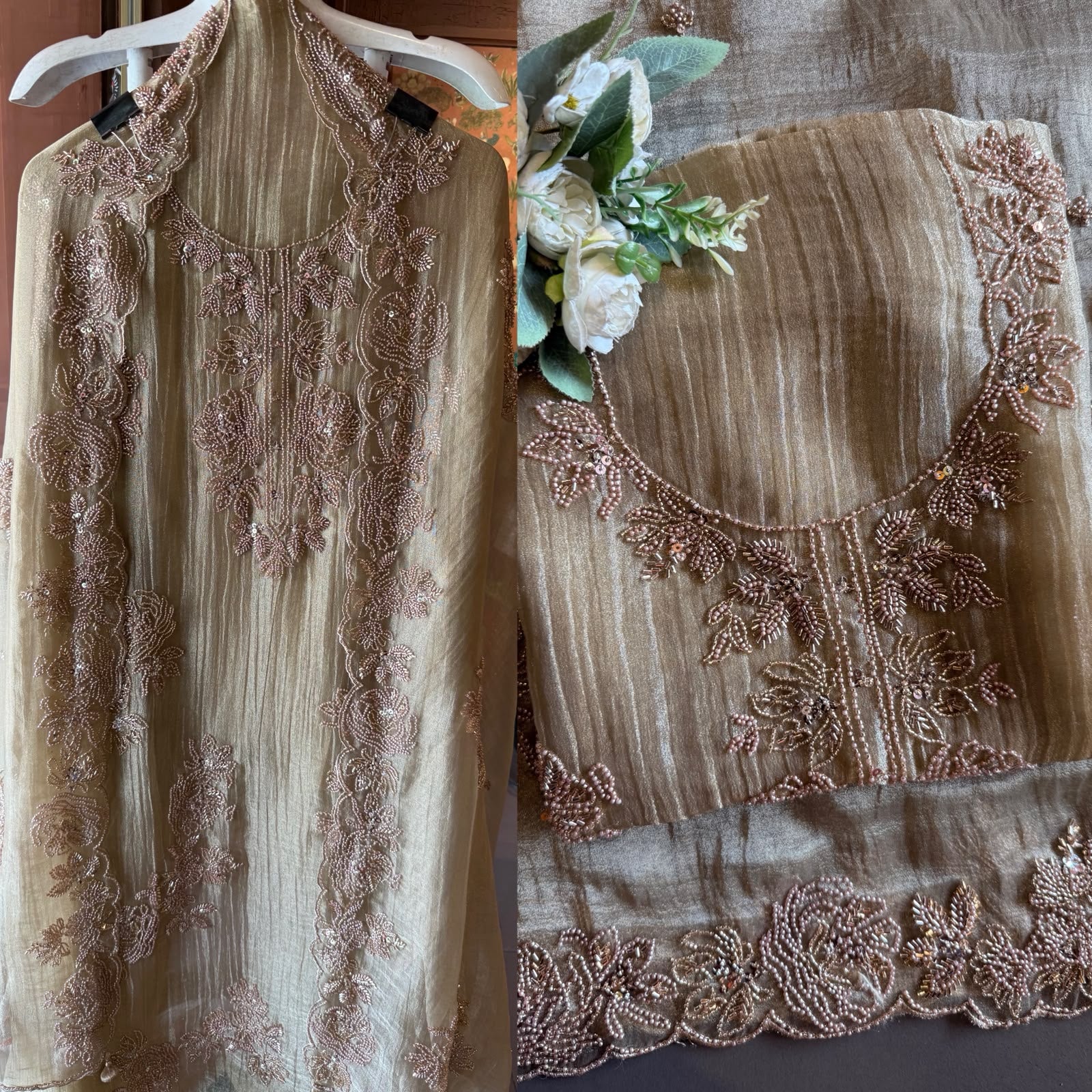 Hand Beaded Luxury Suit Set