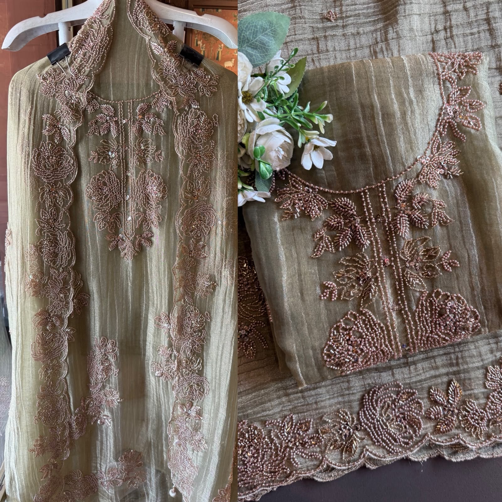 Hand Beaded Luxury Suit Set