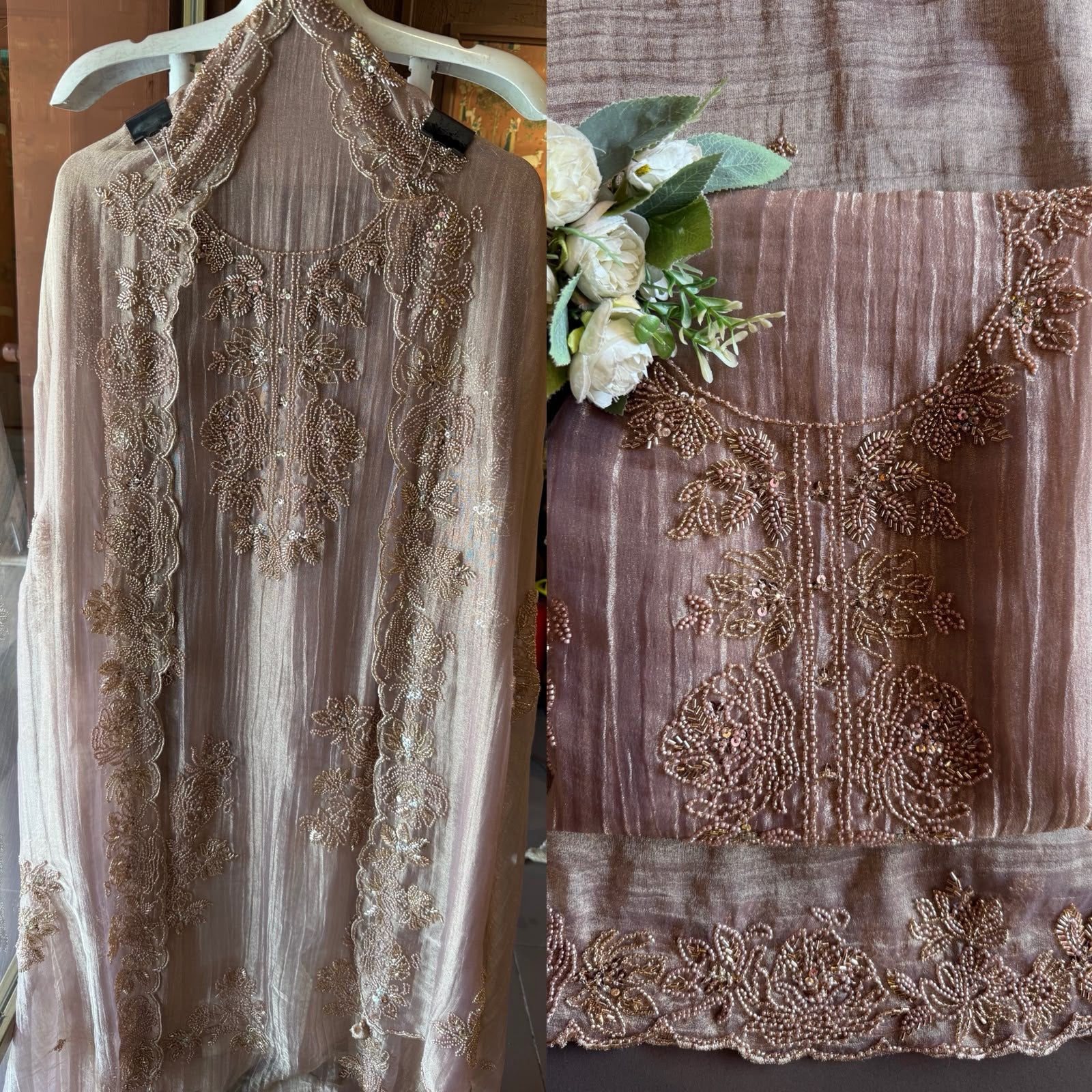 Hand Beaded Luxury Suit Set