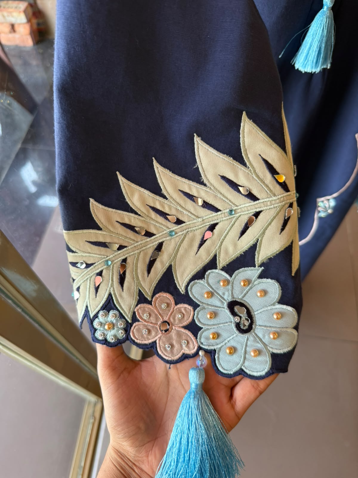 Navy Blue Designer Coord Set