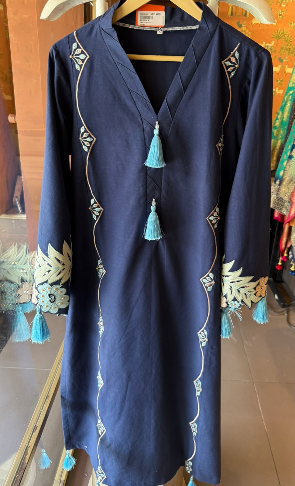 Navy Blue Designer Coord Set