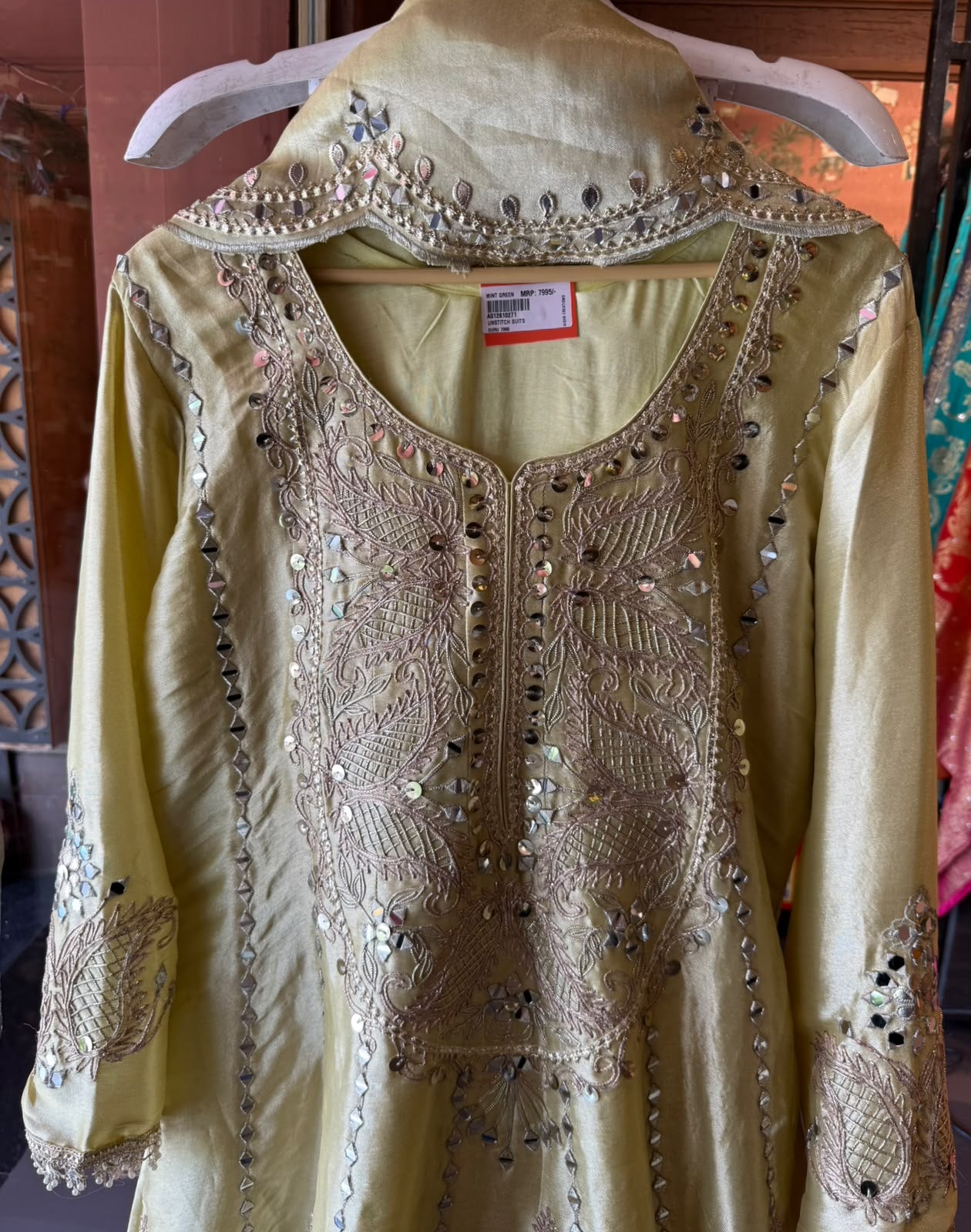 Mirror and Gotta Work Anarkali Suit Set