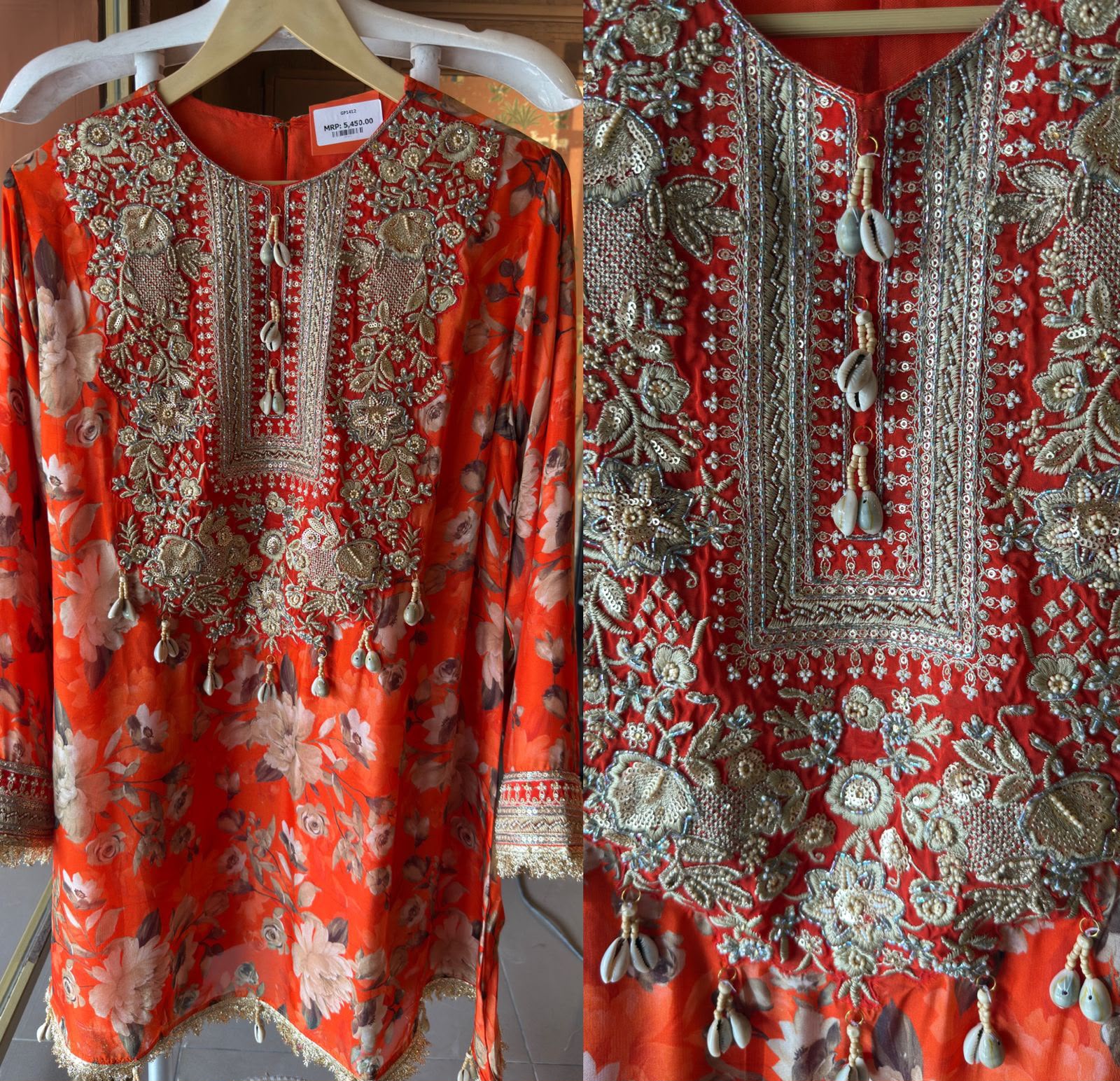 Traditional Indian with Farshi salwar