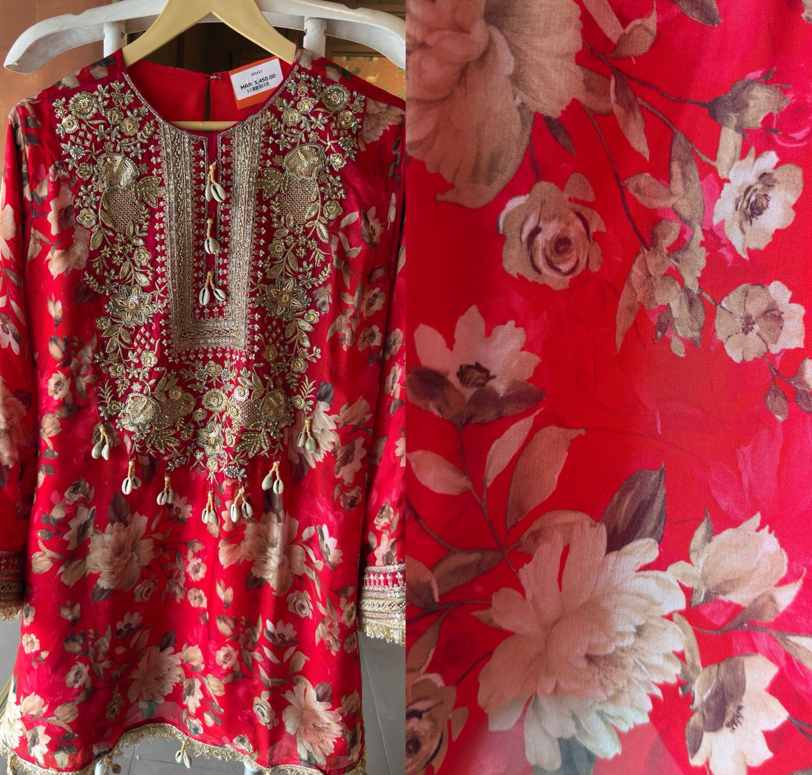 Traditional Indian with Farshi salwar