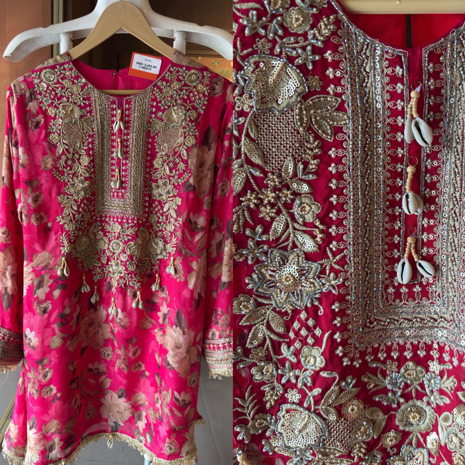 Traditional Indian with Farshi salwar