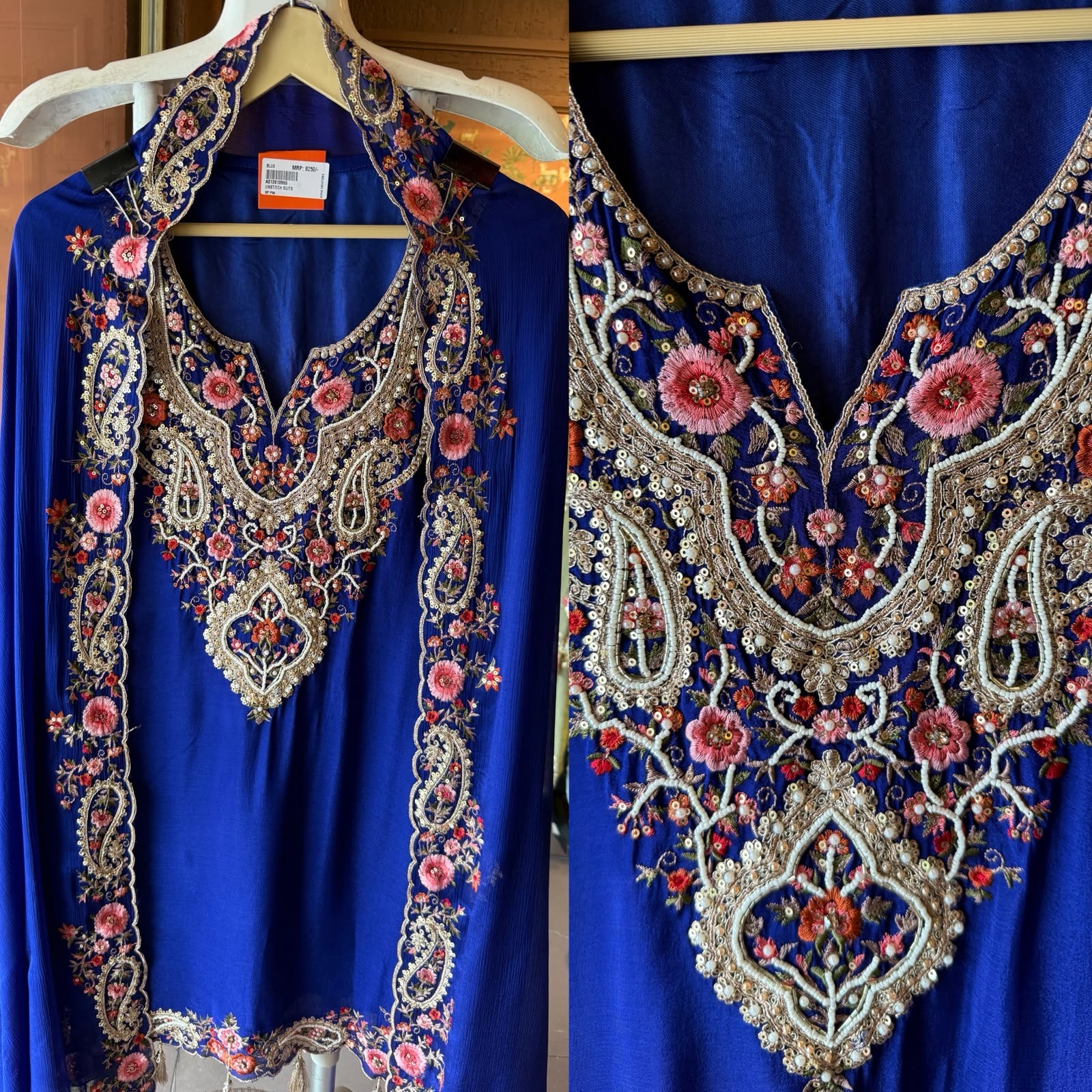 Embroidered Sharara designer Suit Set
