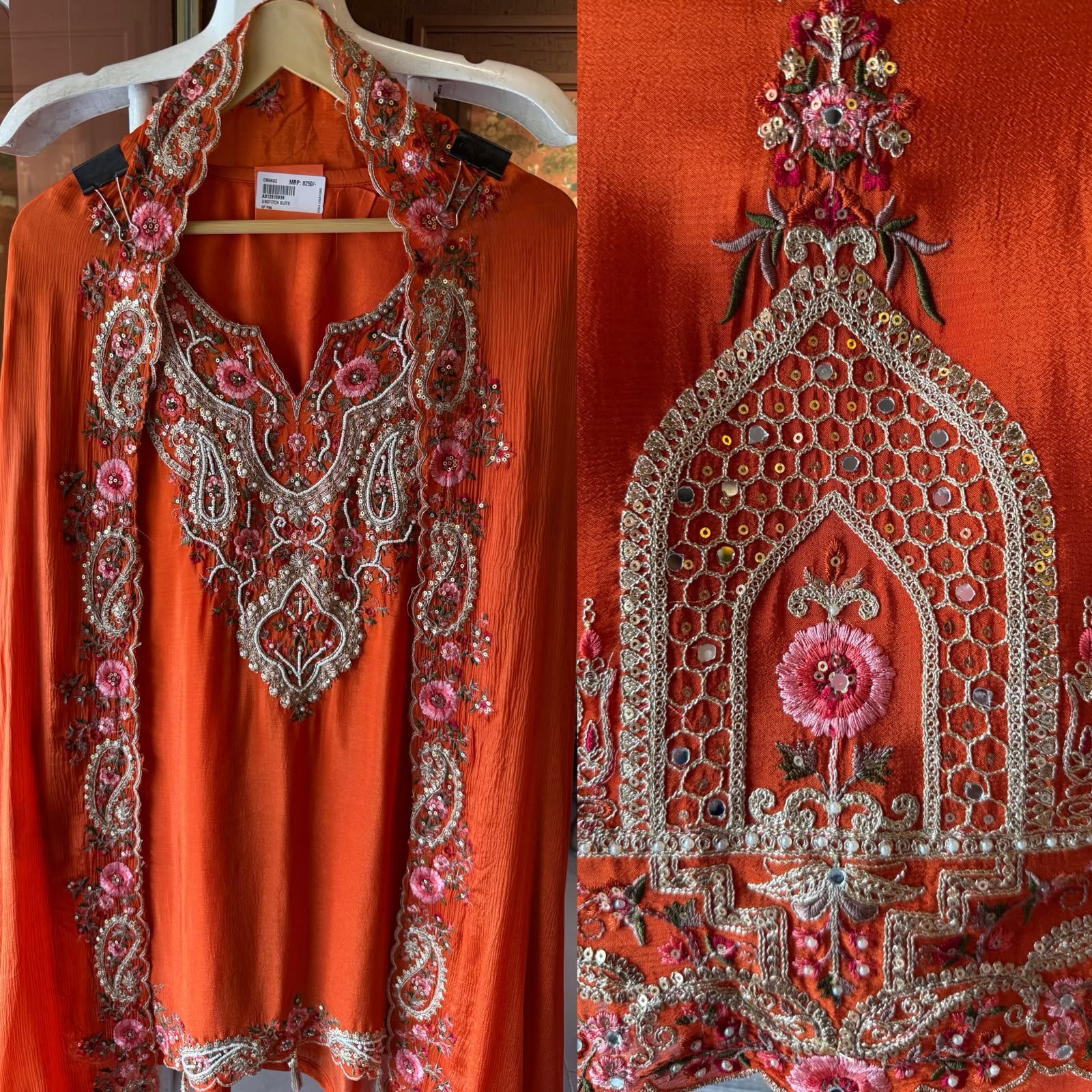 Embroidered Sharara designer Suit Set