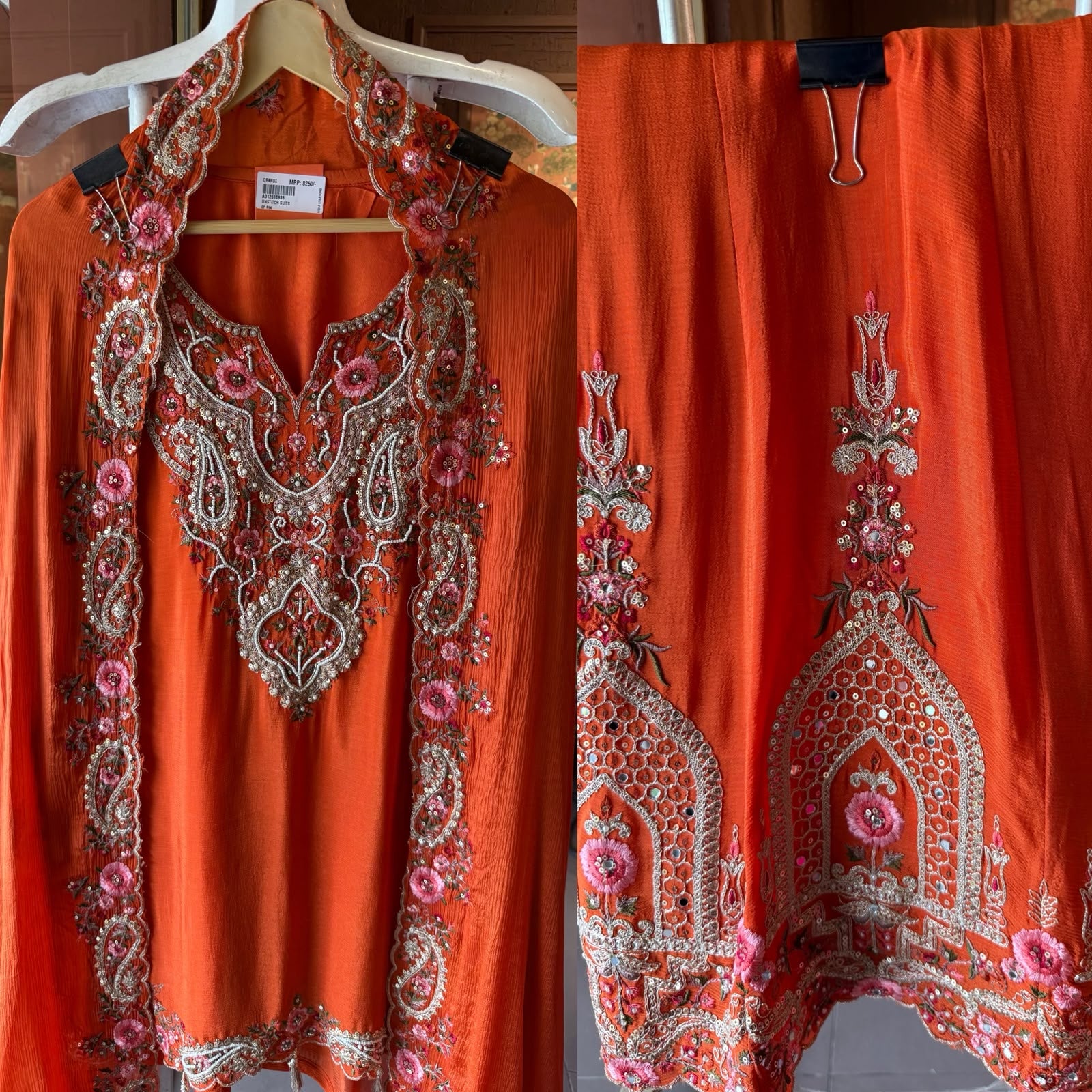 Embroidered Sharara designer Suit Set