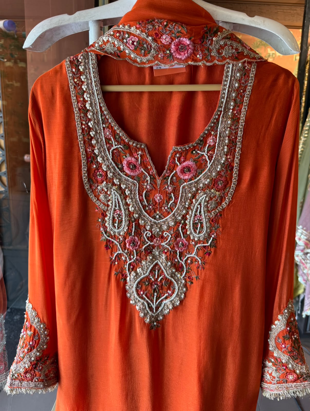Embroidered Sharara designer Suit Set