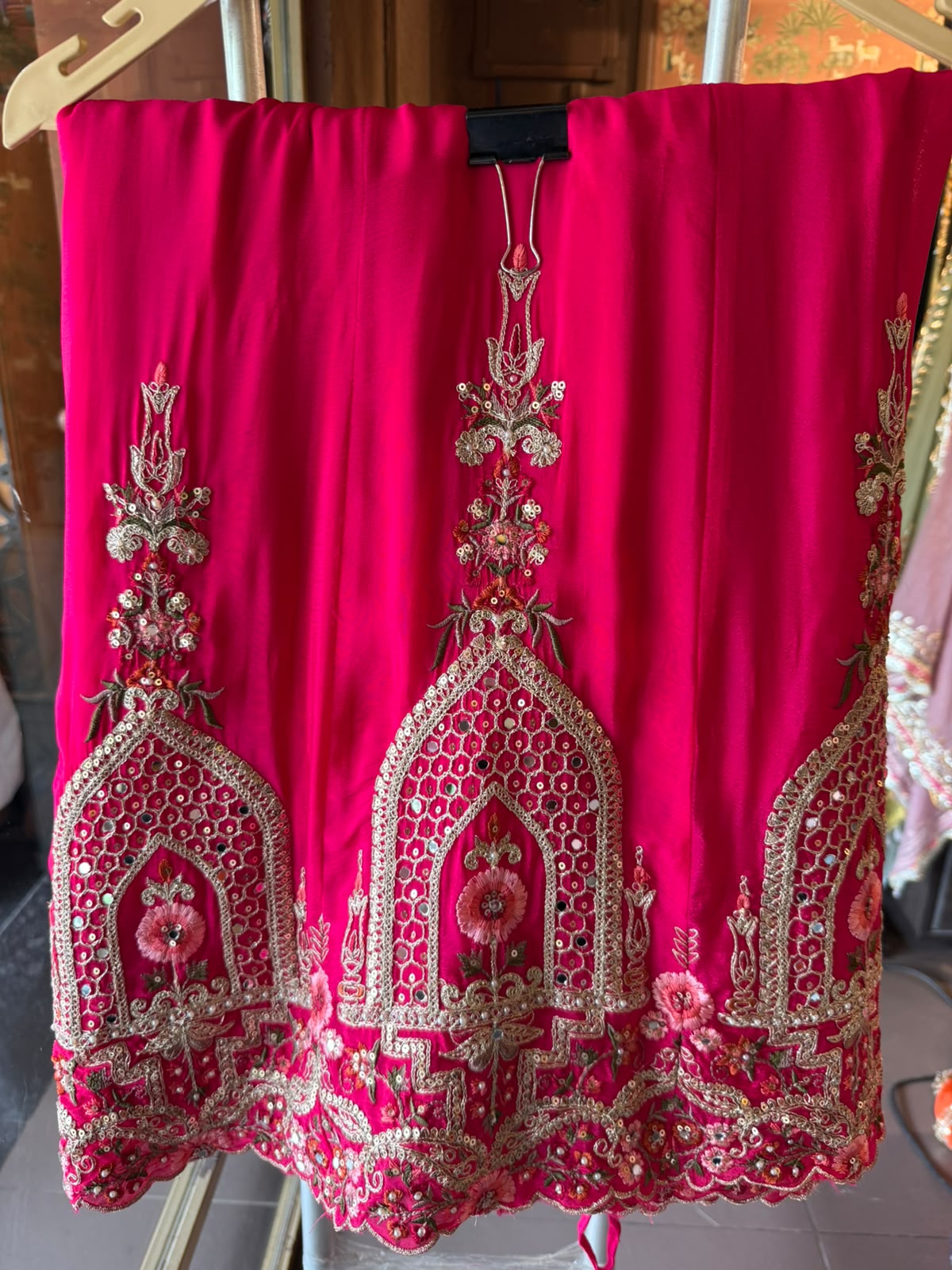 Embroidered Sharara designer Suit Set