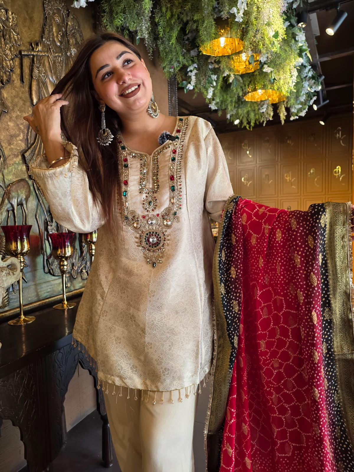 Ivory Heritage Brocade Suit Set