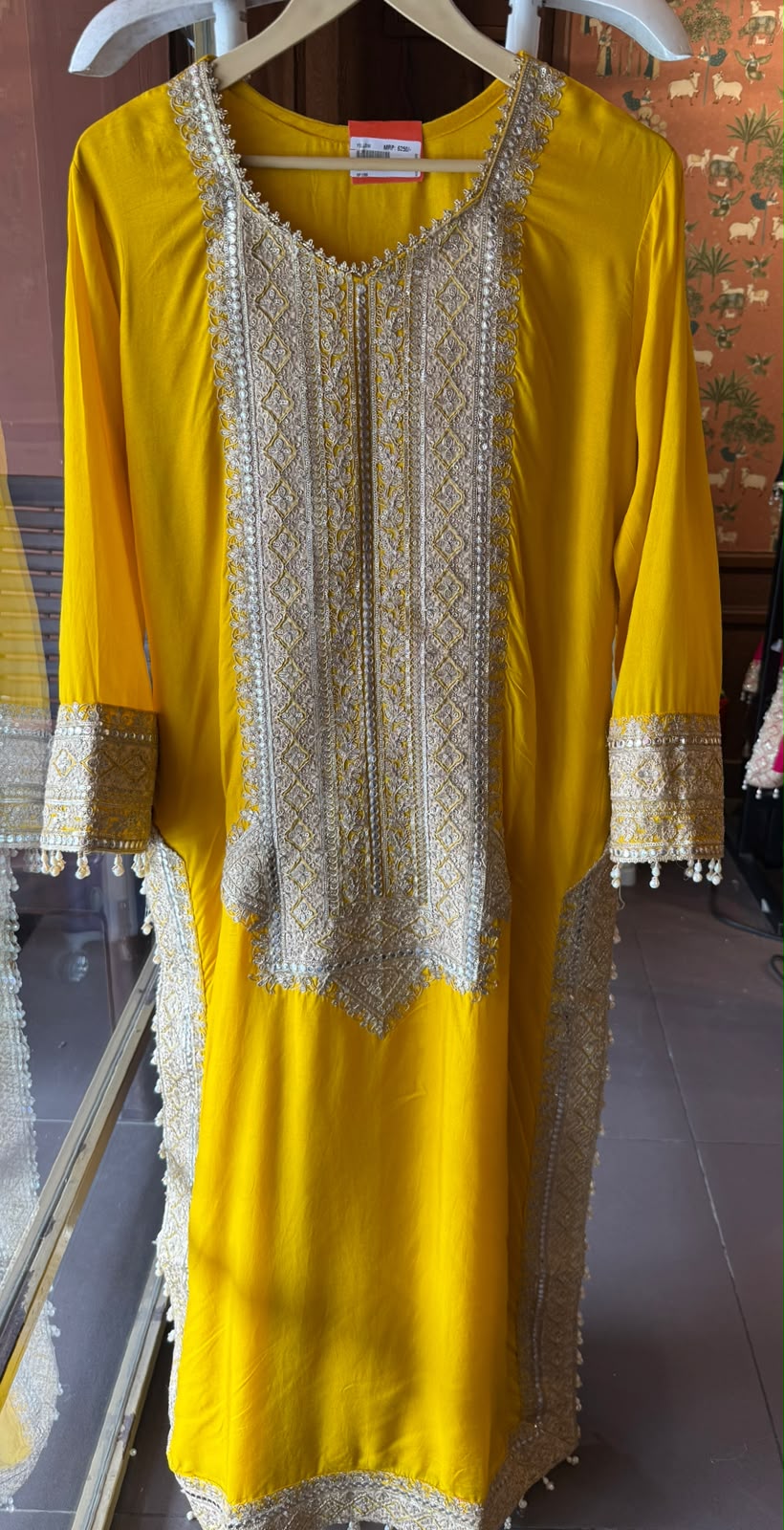 Traditional embroidered kurta set