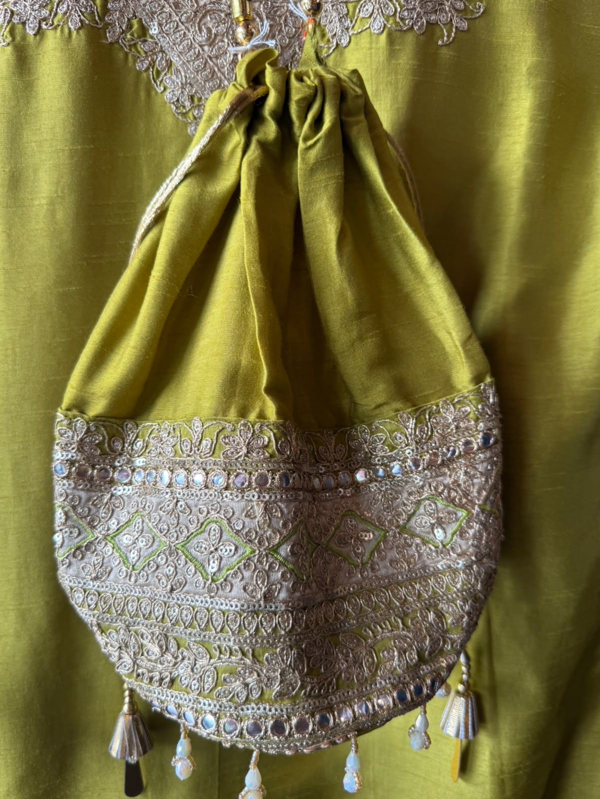 Traditional embroidered kurta set