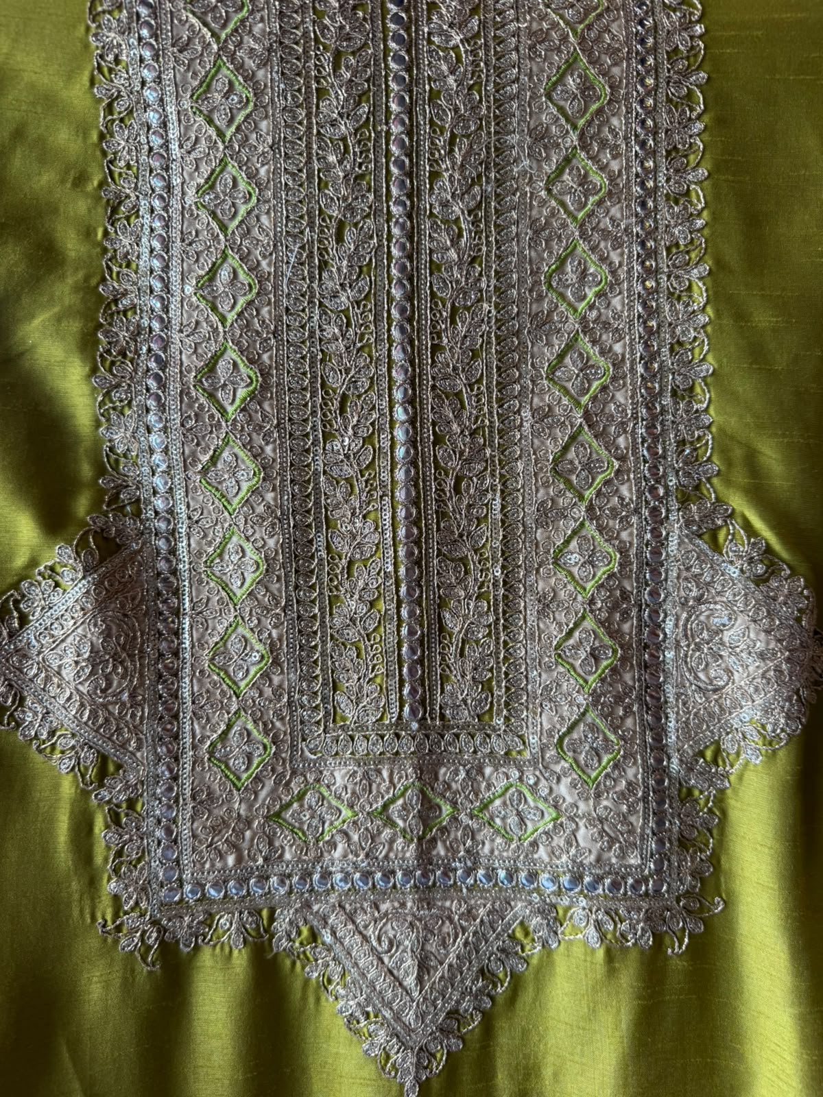 Traditional embroidered kurta set