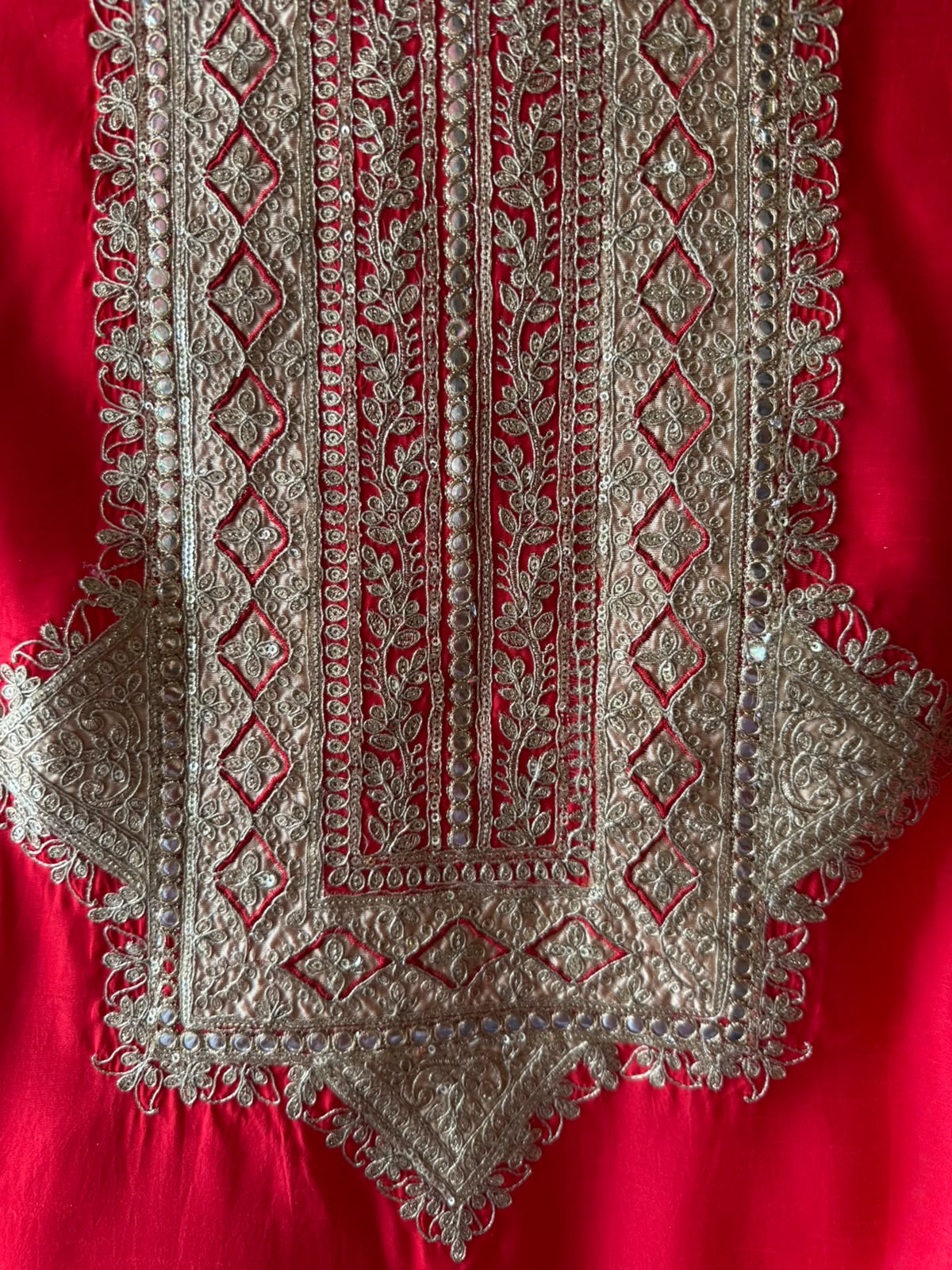 Traditional embroidered kurta set