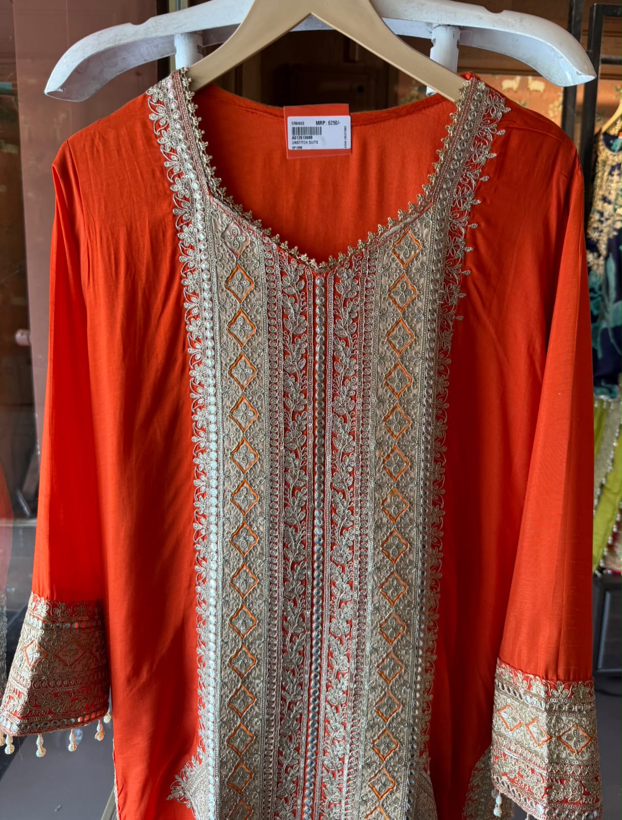 Traditional embroidered kurta set