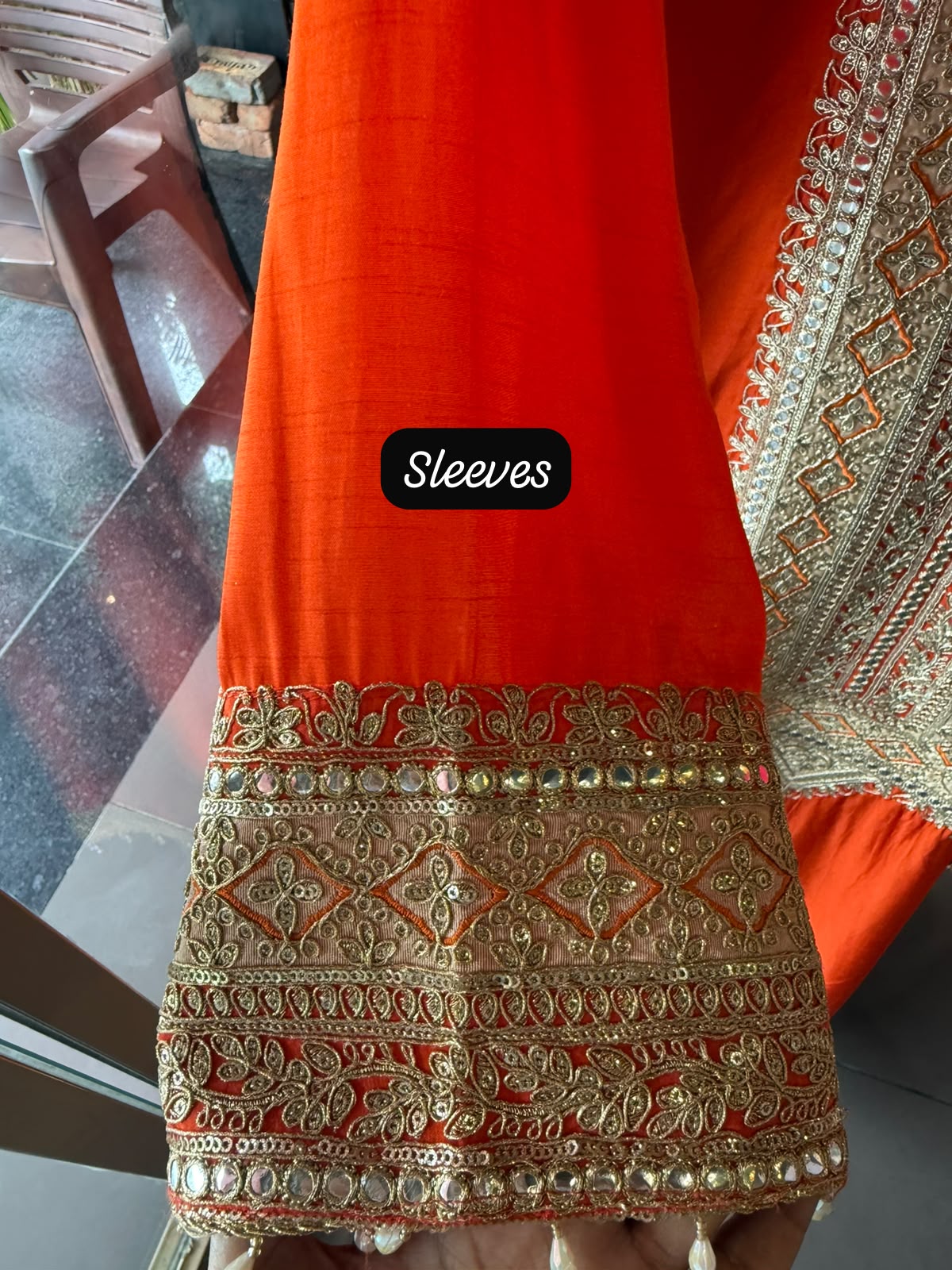 Traditional embroidered kurta set