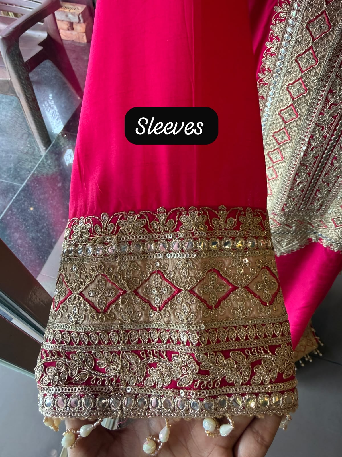 Traditional embroidered kurta set