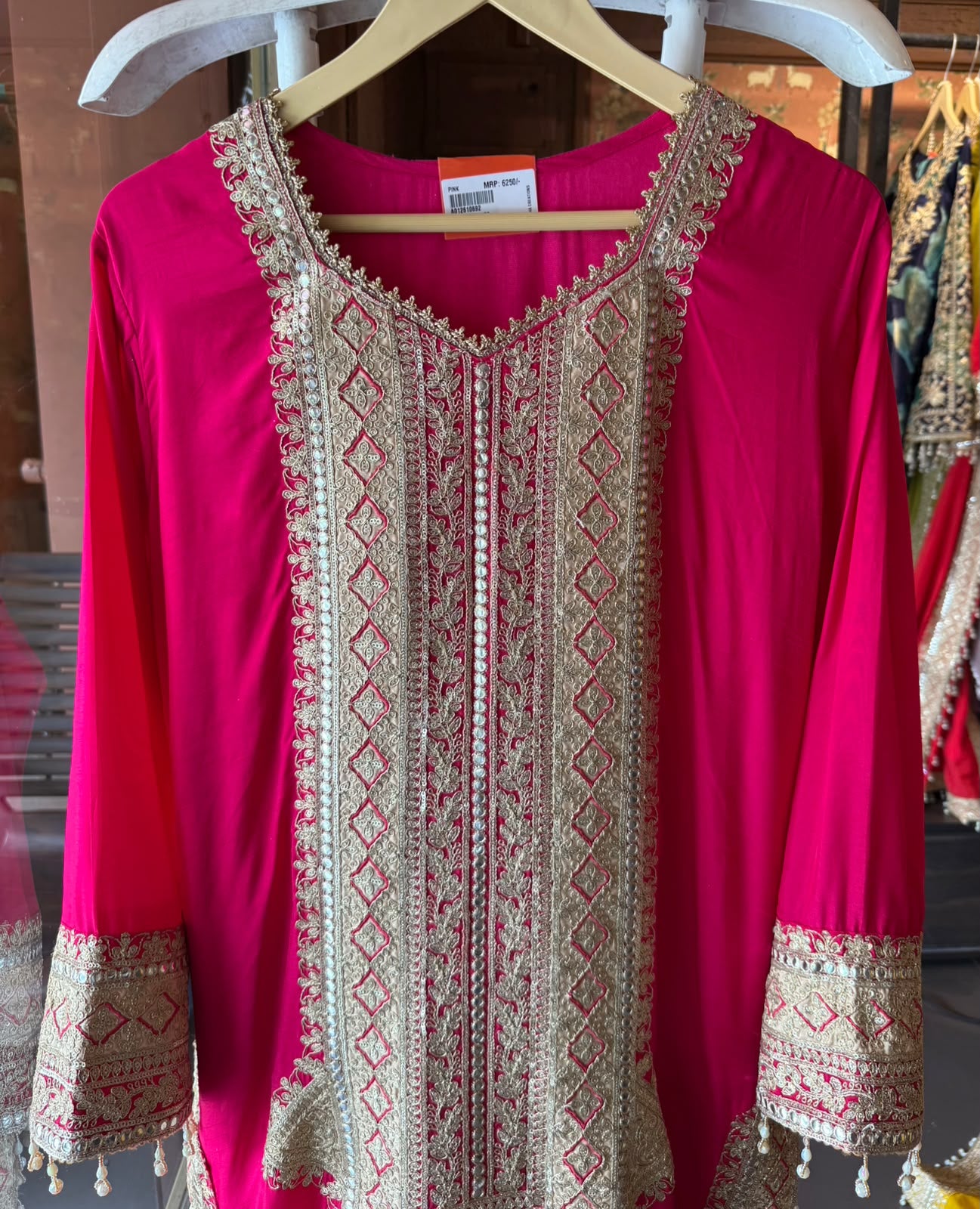 Traditional embroidered kurta set
