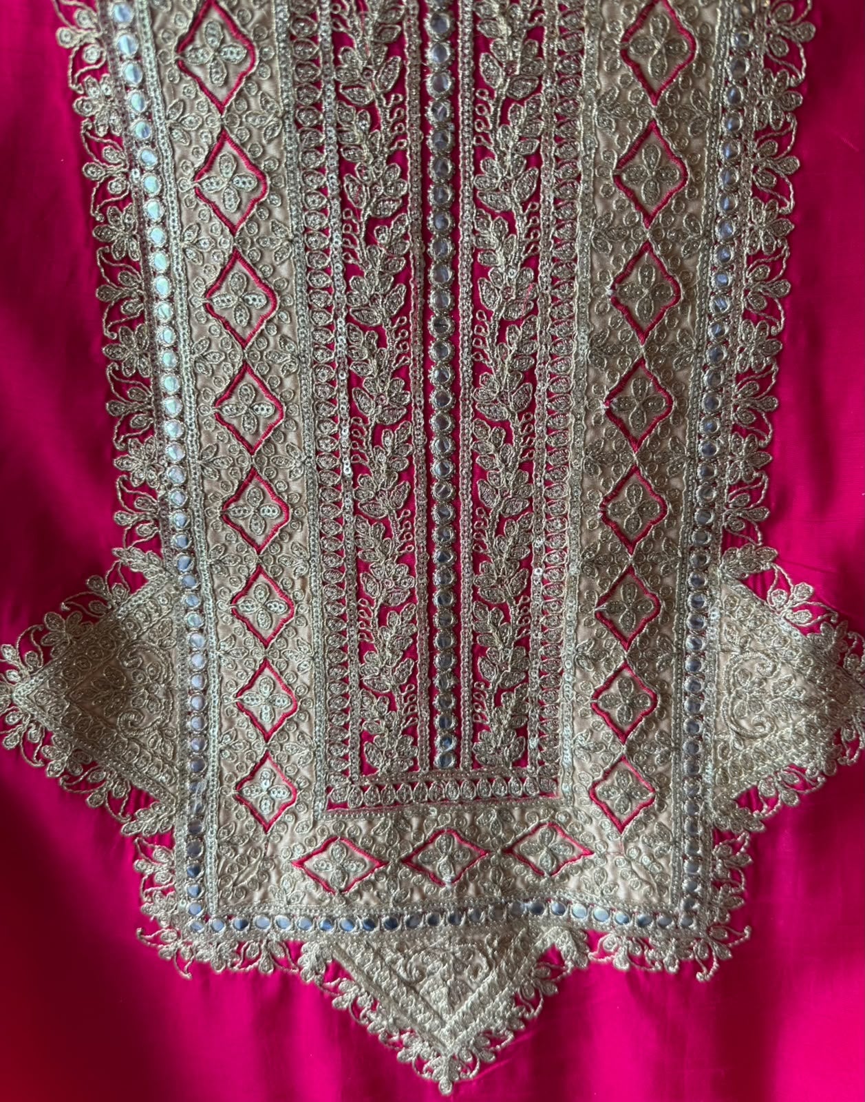 Traditional embroidered kurta set