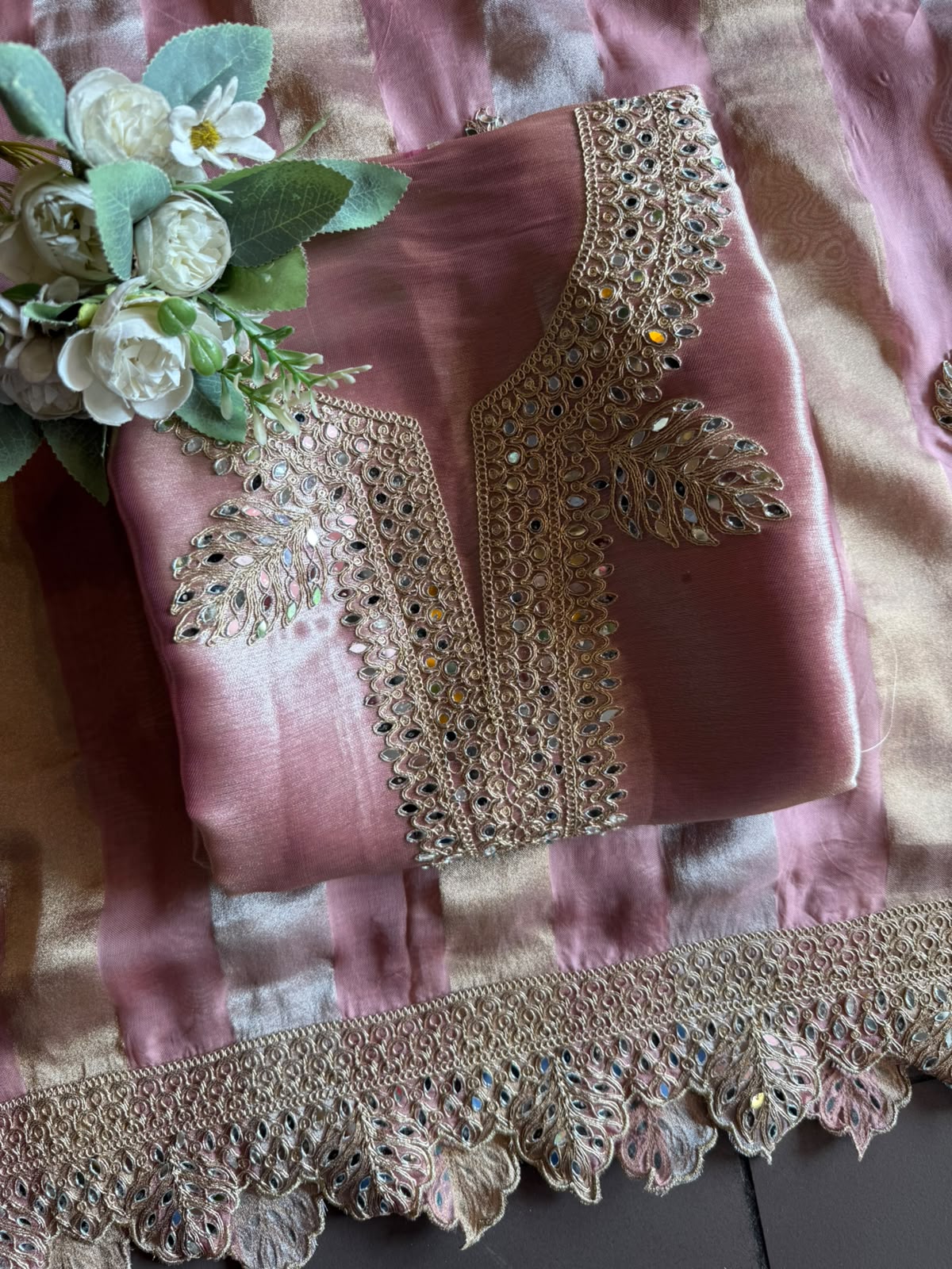Elegant giraffe tissue Suit set