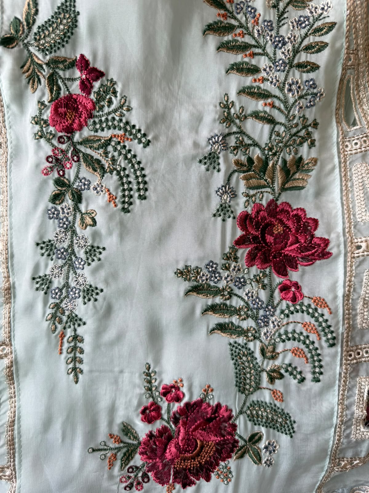 Organza Unstitched shirt