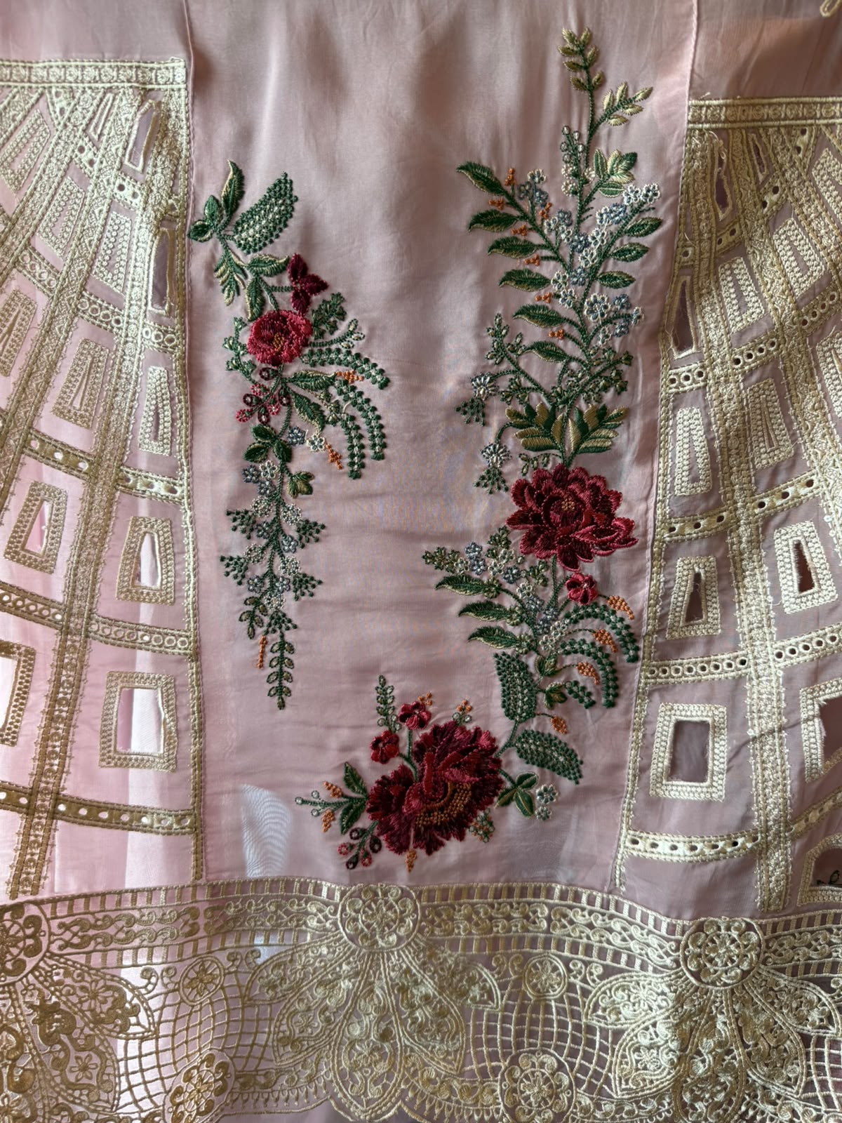 Organza Unstitched shirt