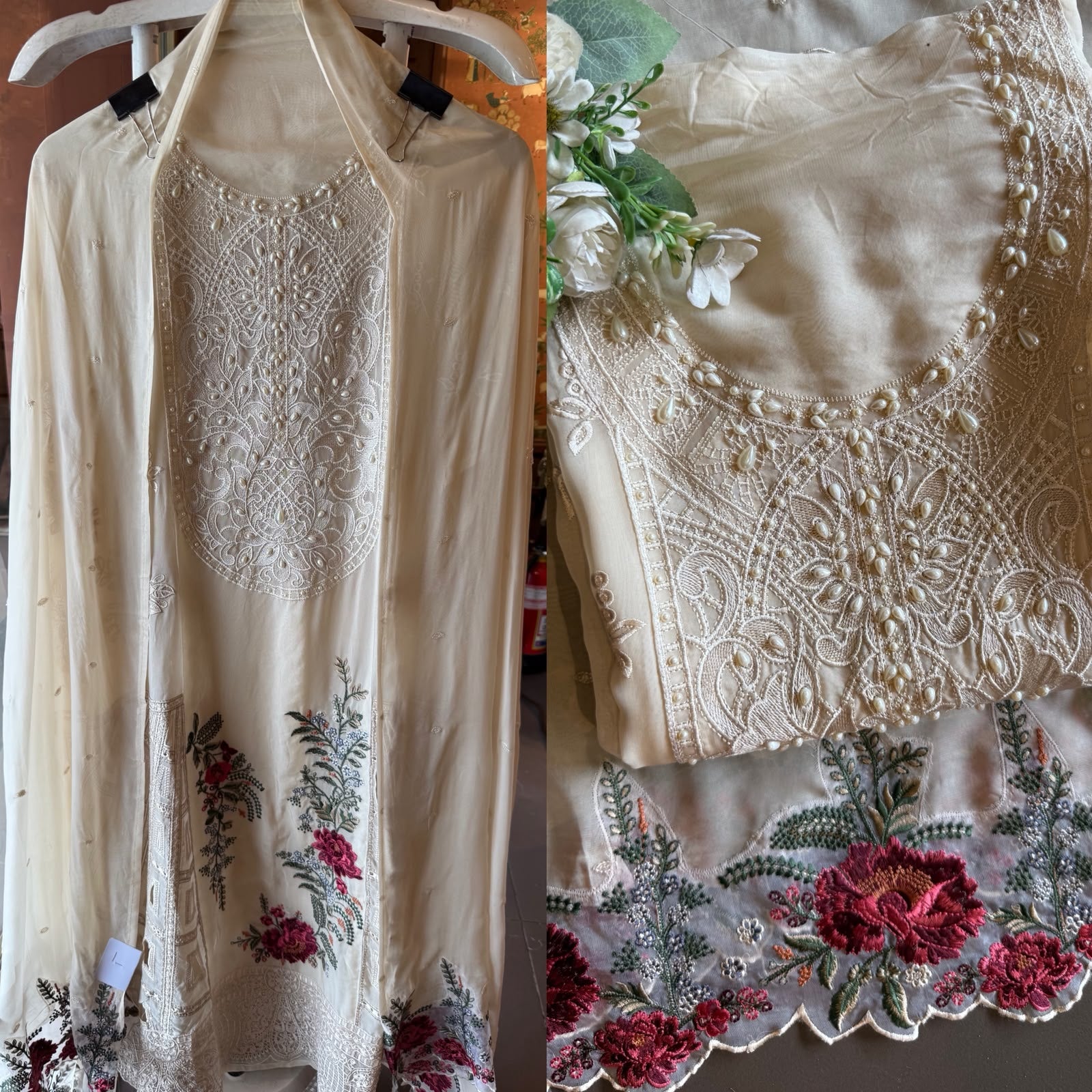 Organza Unstitched shirt
