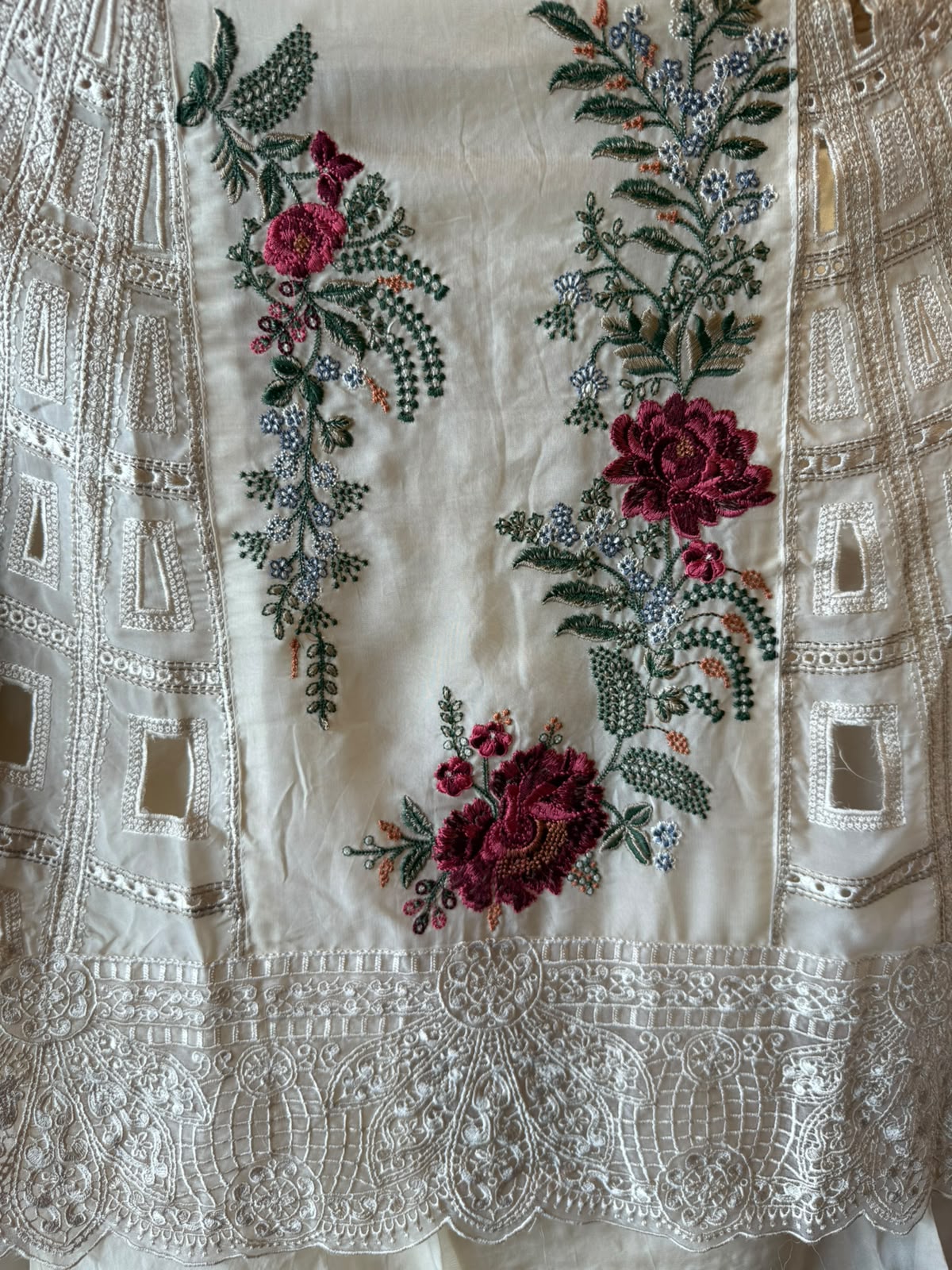 Organza Unstitched shirt