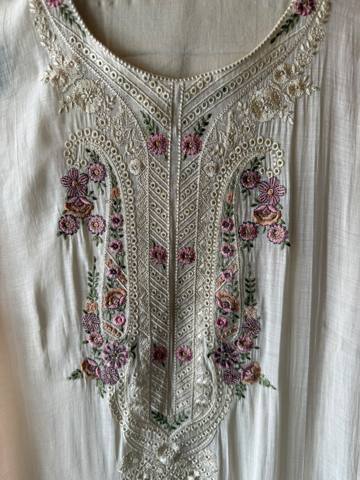 Mul chanderi Unstitched Suit set