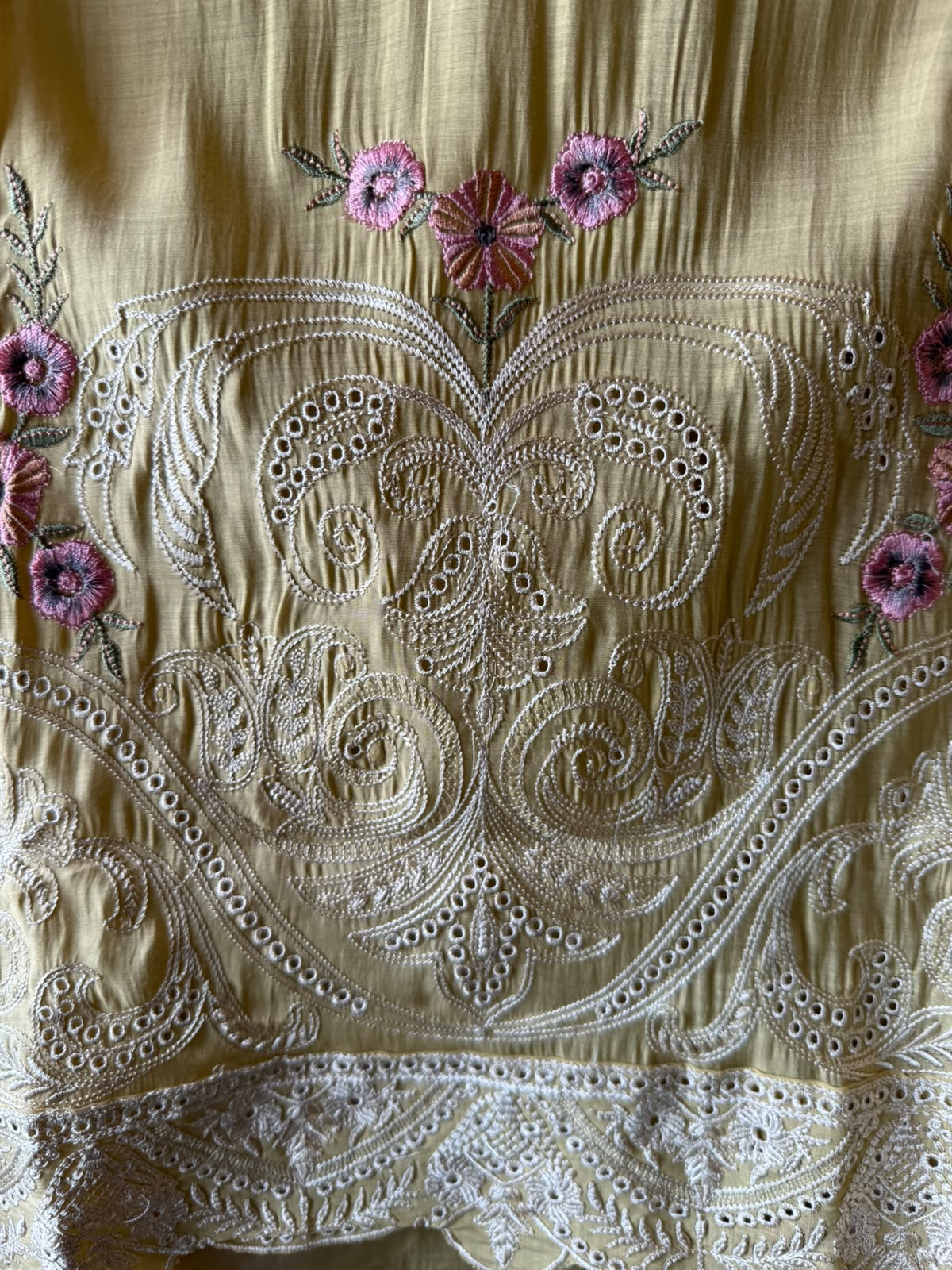 Mul chanderi Unstitched Suit set