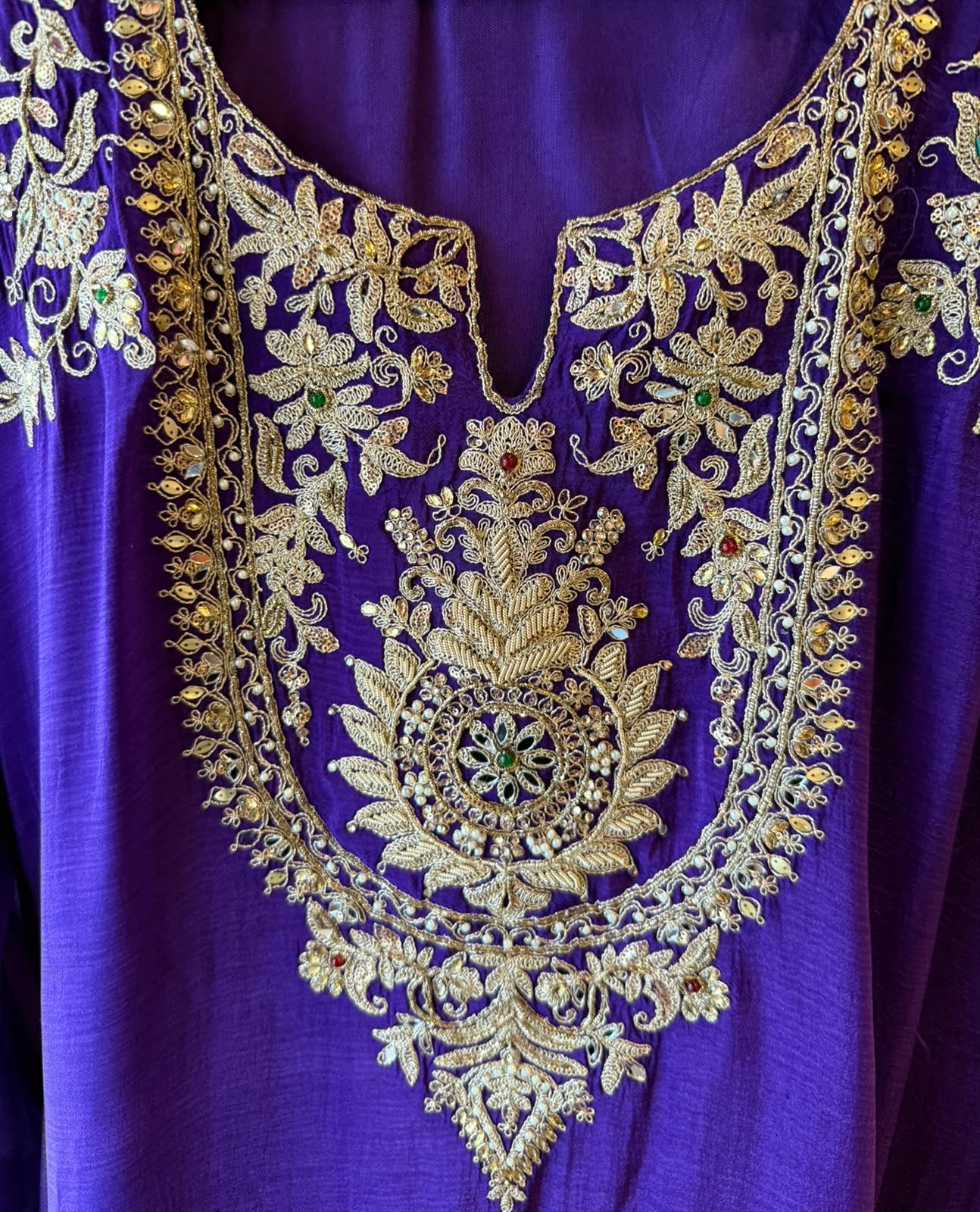 Embroidered designer Sharara set