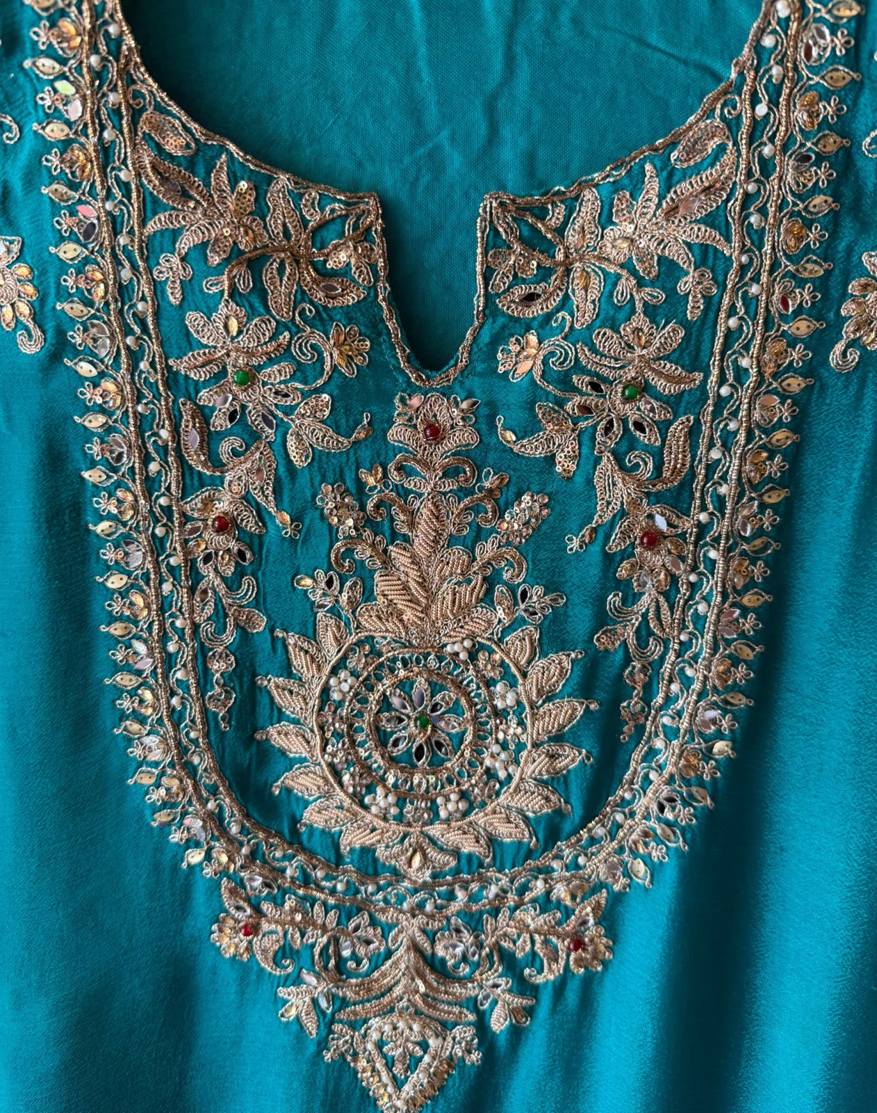 Embroidered designer Sharara set