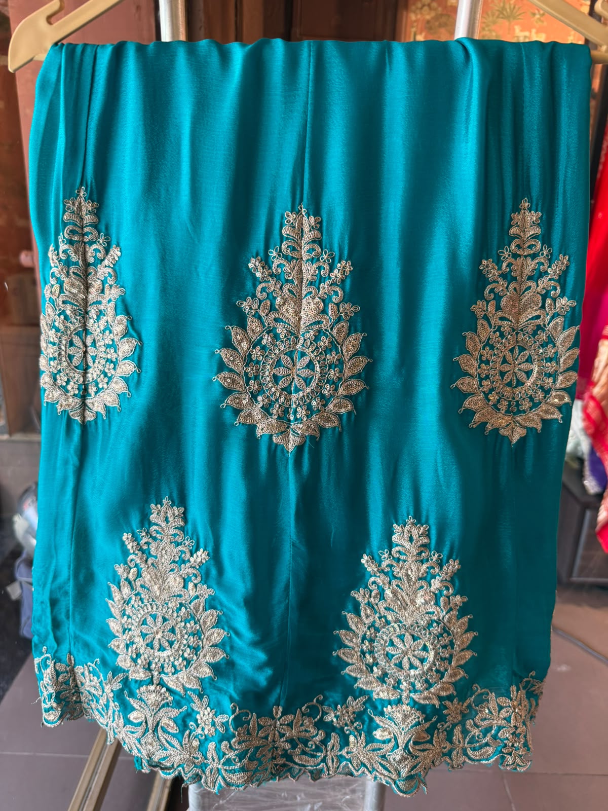 Embroidered designer Sharara set